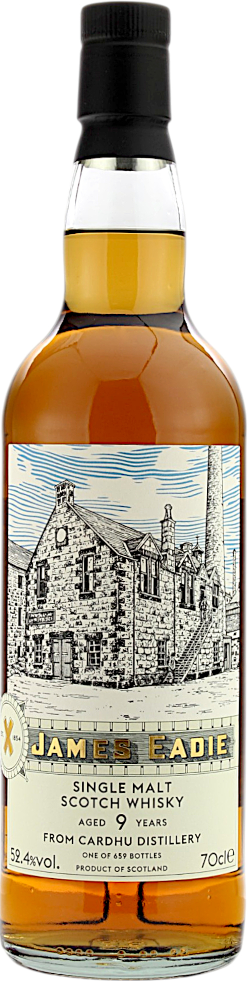Cardhu 9 Jahre 2016/2026 1st Fill Bourbon Hogsheads James Eadie 52.4% 0,7l