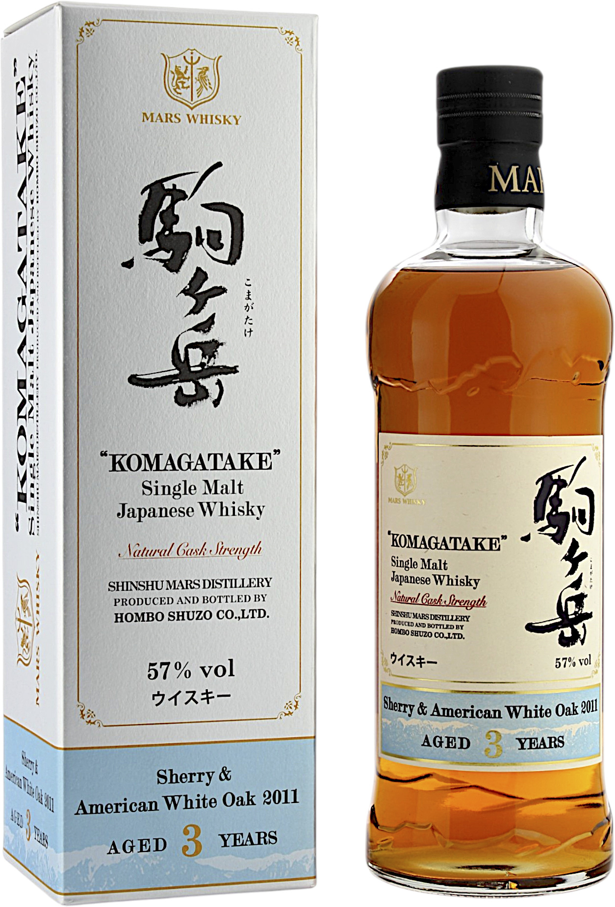 Mars 3 Jahre 2011 Komagatake Sherry & American White Oak Casks 57.0 % 0,7l