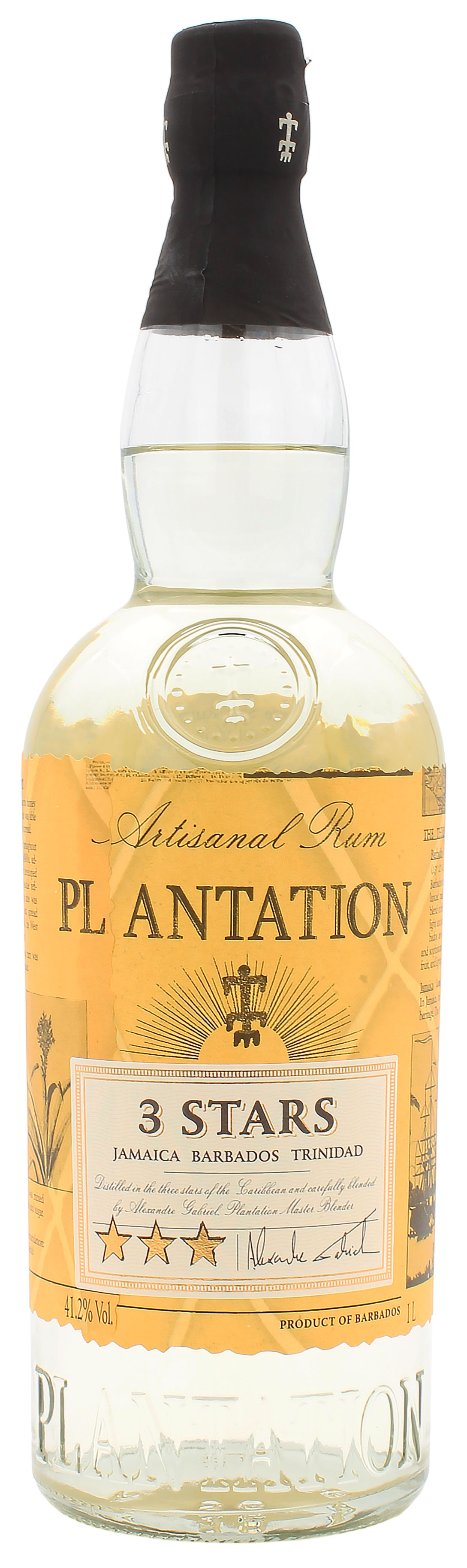 Plantation Barbados Rum 3 Stars White 41.2% 1 Liter