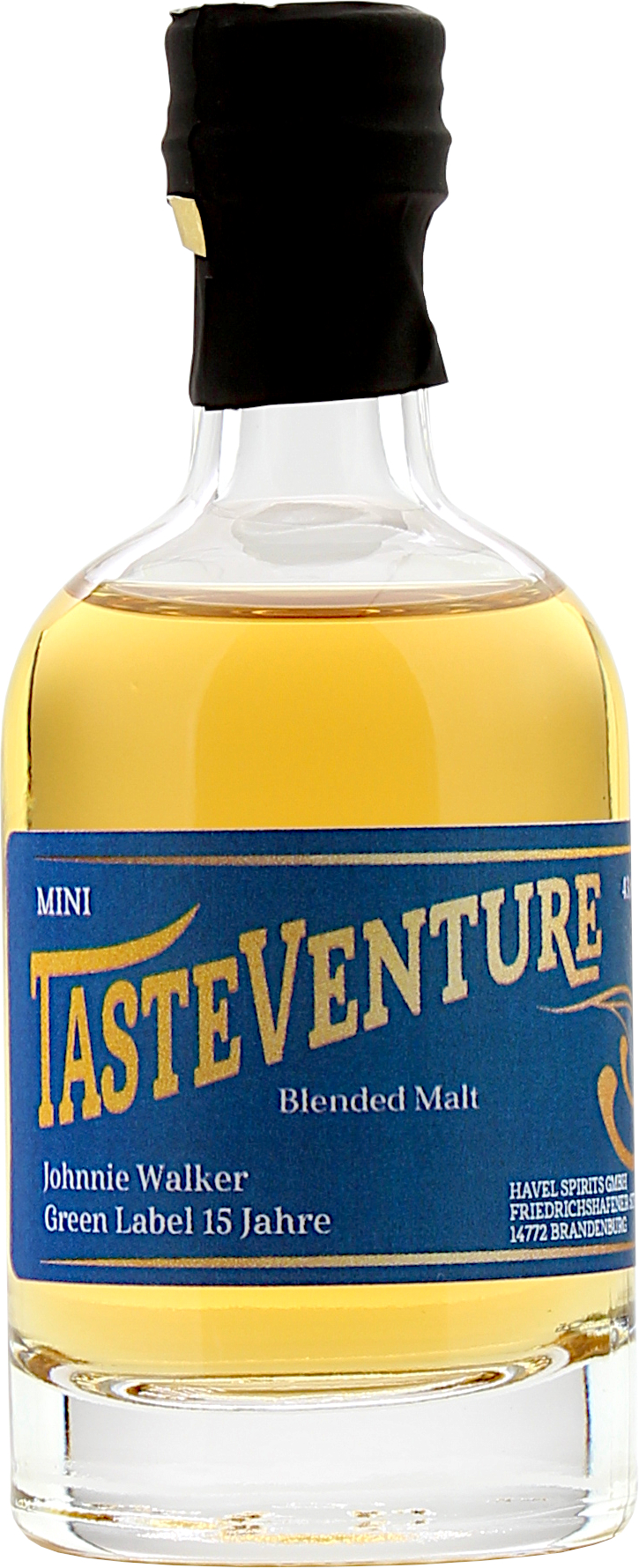 Miniatur Johnnie Walker Green Label 15 Jahre Tasteventure 43.0% 0,05l