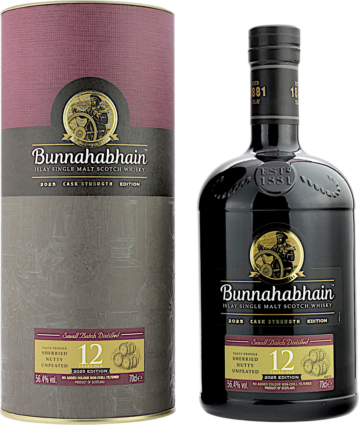 Bunnahabhain 12 Jahre Cask Strength 2025 56.4% 0,7l
