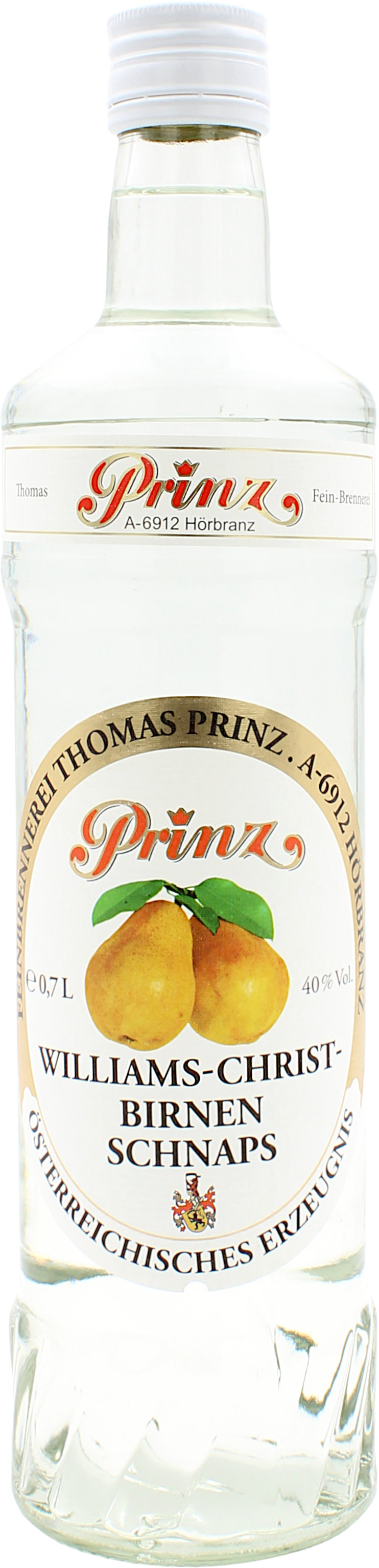 Prinz Williams-Christ-Birnen Schnaps 40.0% 0,7l