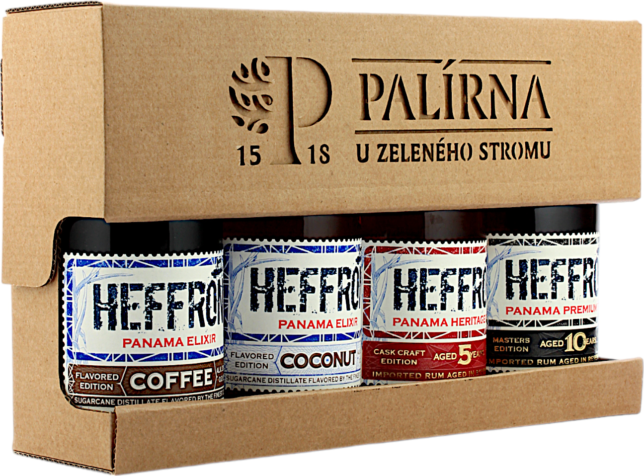 Heffron Panama Rum Premium Tasting Set 37.0% 4x0,2l