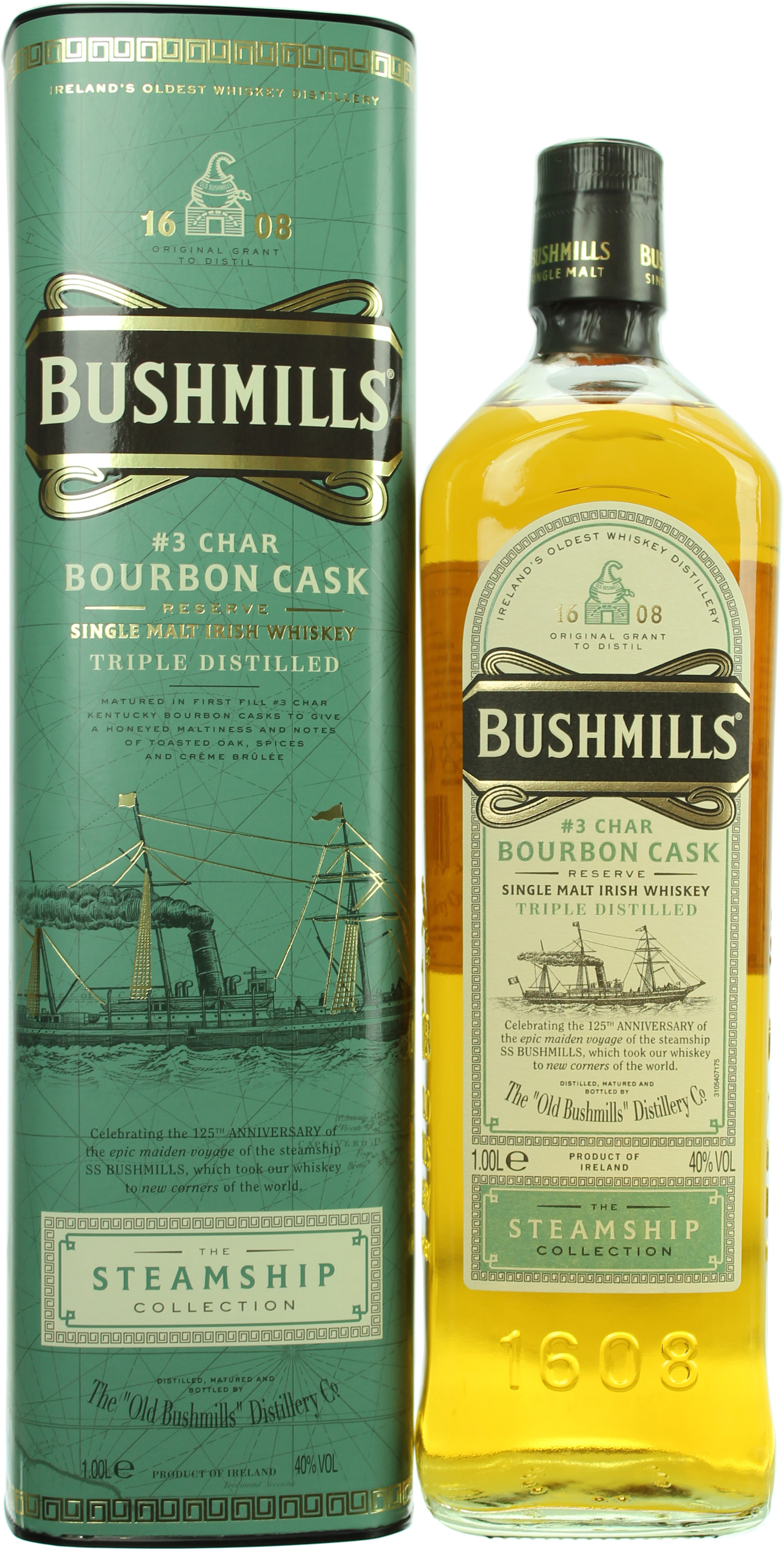Bushmills Bourbon Cask The Steamship Collection 40.0% 1 Liter