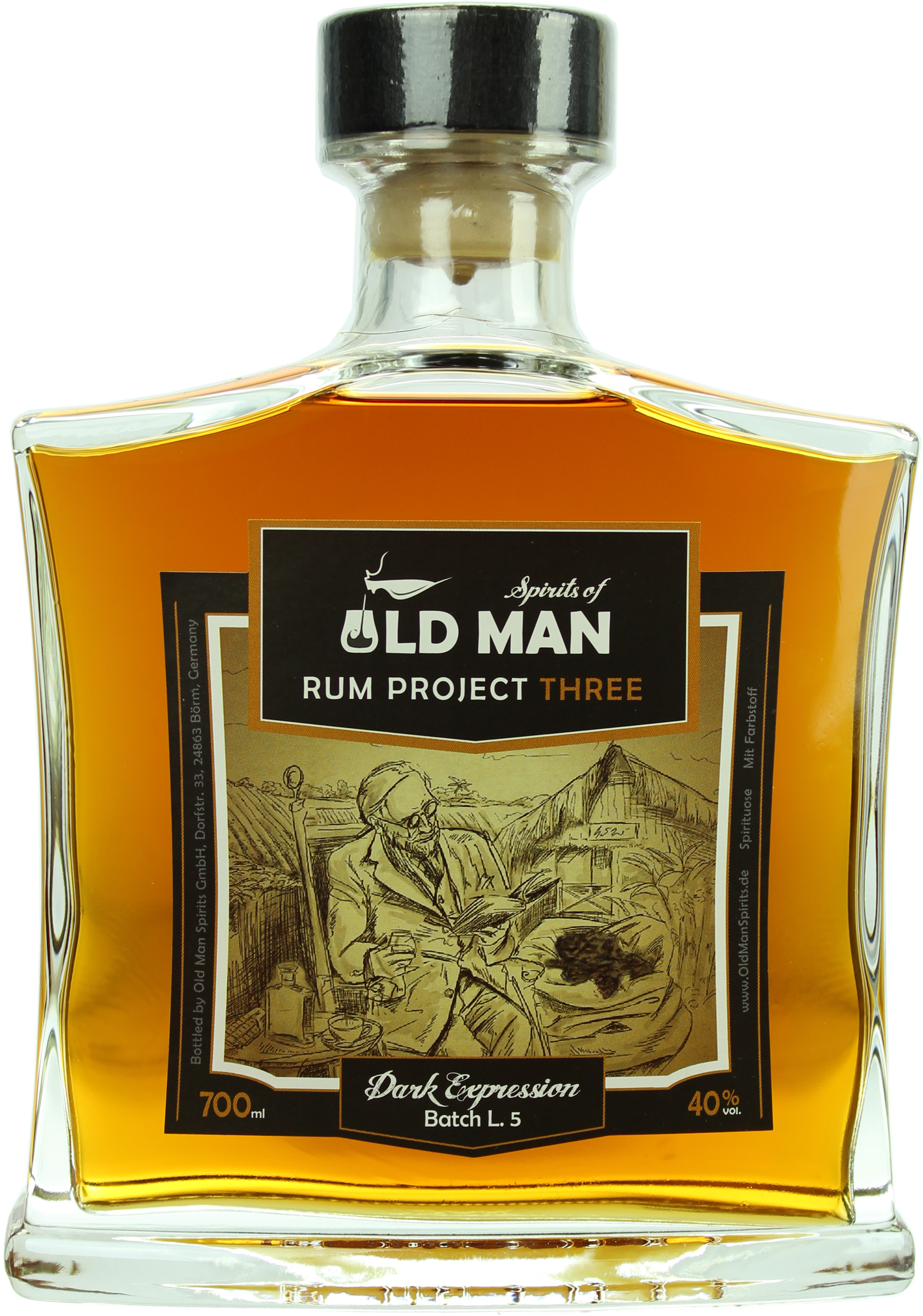 Rum Project Three (Dark Expression) - Spirits of Old Man 40.0% 0,7l