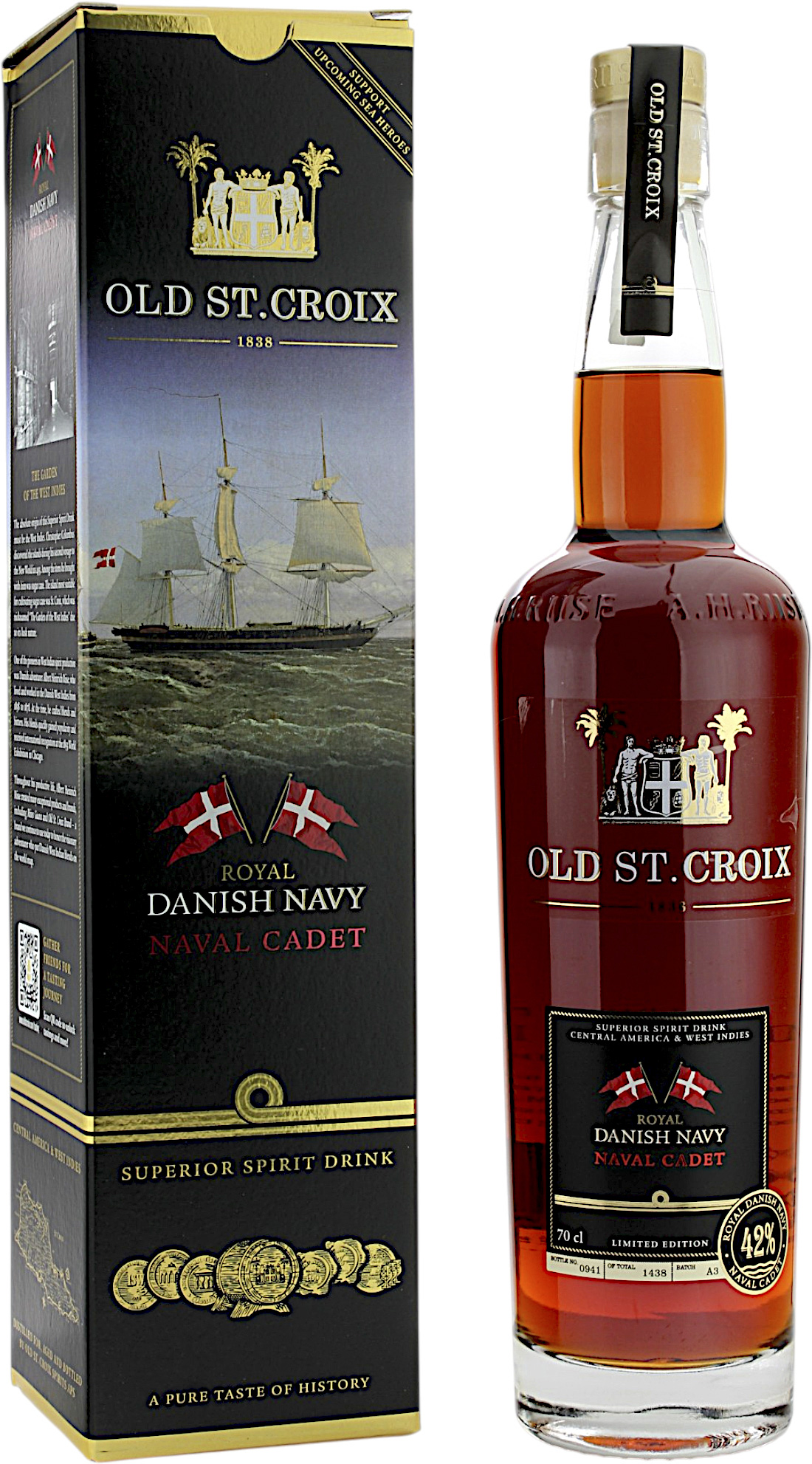 Old St. Croix Royal Danish Navy Naval Cadet 42.0% 0,7l