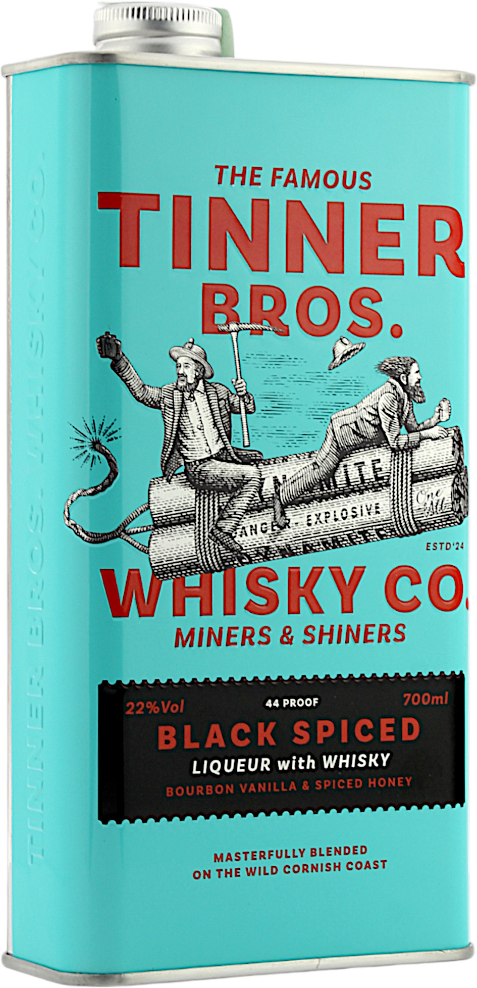 Tinner Bros. Black Spiced Vanilla & Honey Whisky Liqueur 22.0% 0,7l