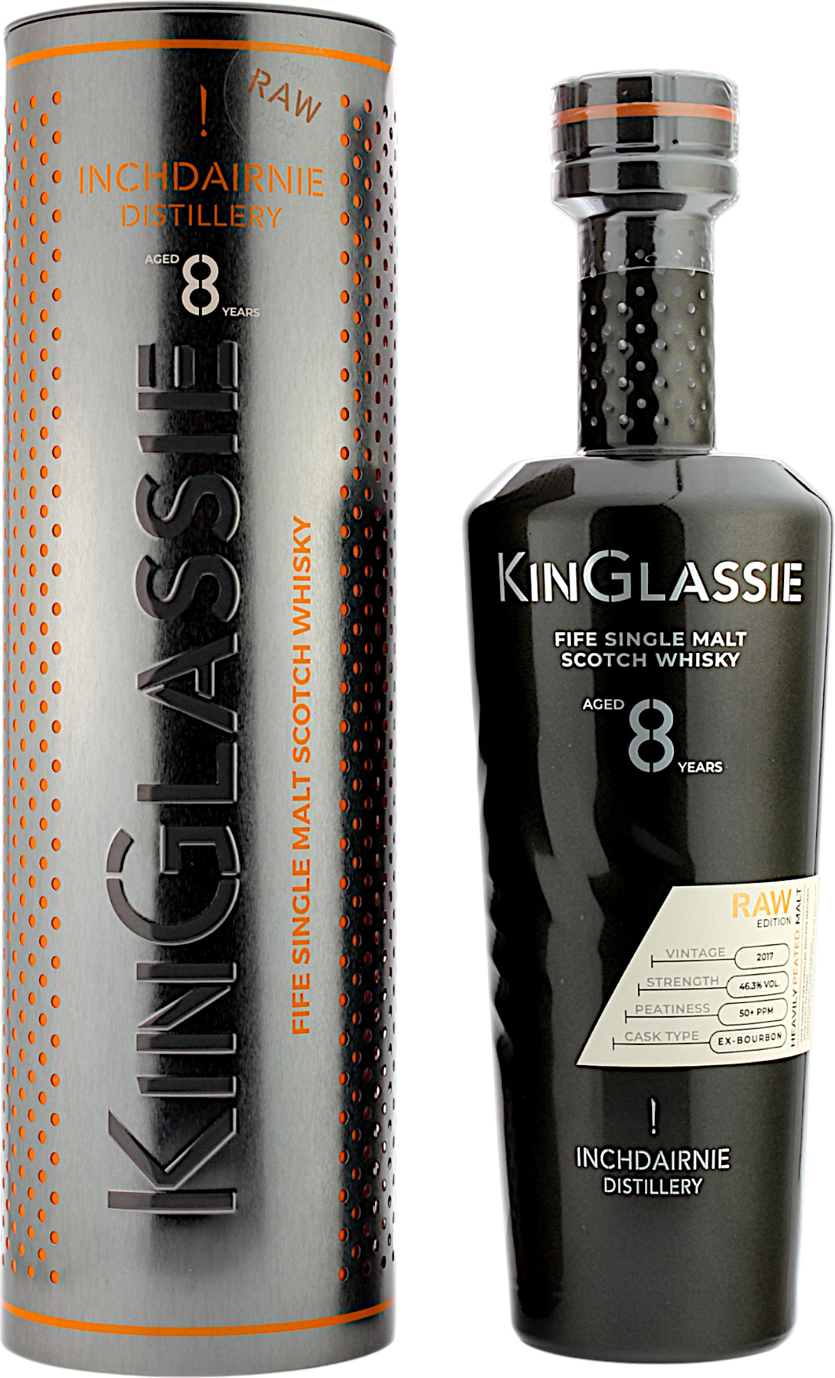 KinGlassie 8 Jahre 2017/2025 Raw Edition Fife Single Malt Scotch Whisky 46.3% 0,7l