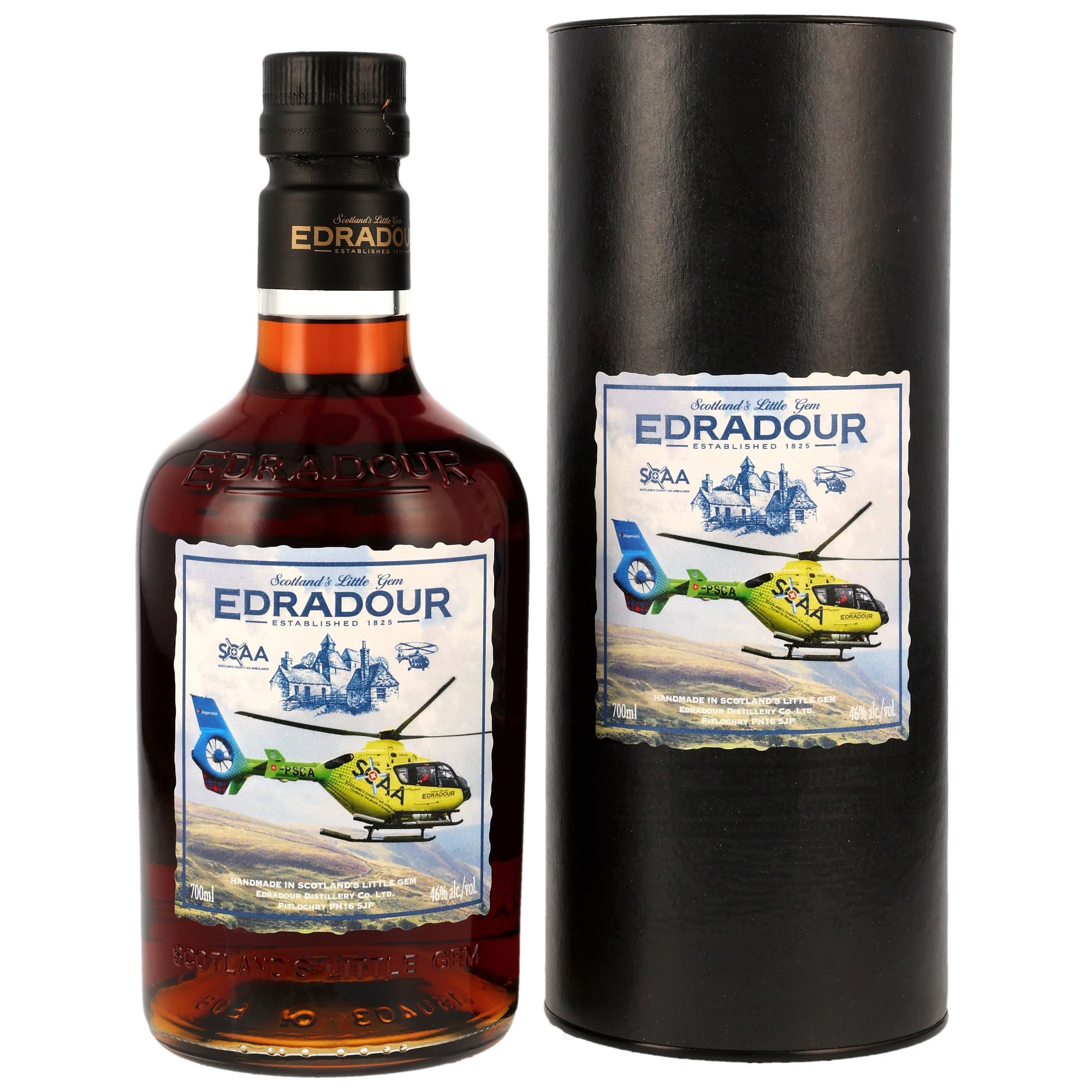 Edradour 12 Jahre 2013/2025 Air Ambulance Charity Bottling 46.0% 0,7l