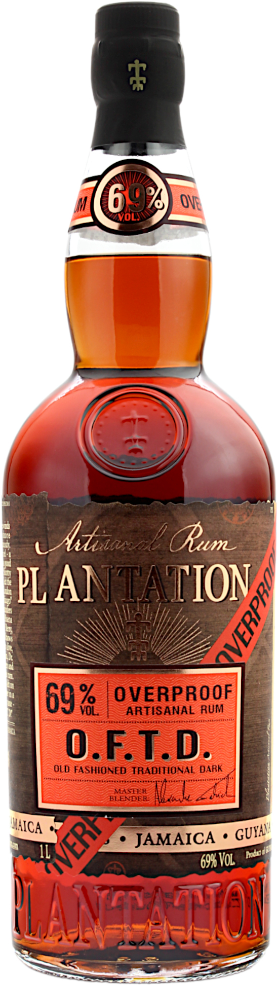 Plantation Rum Overproof O.F.T.D. 69.0% 1 Liter