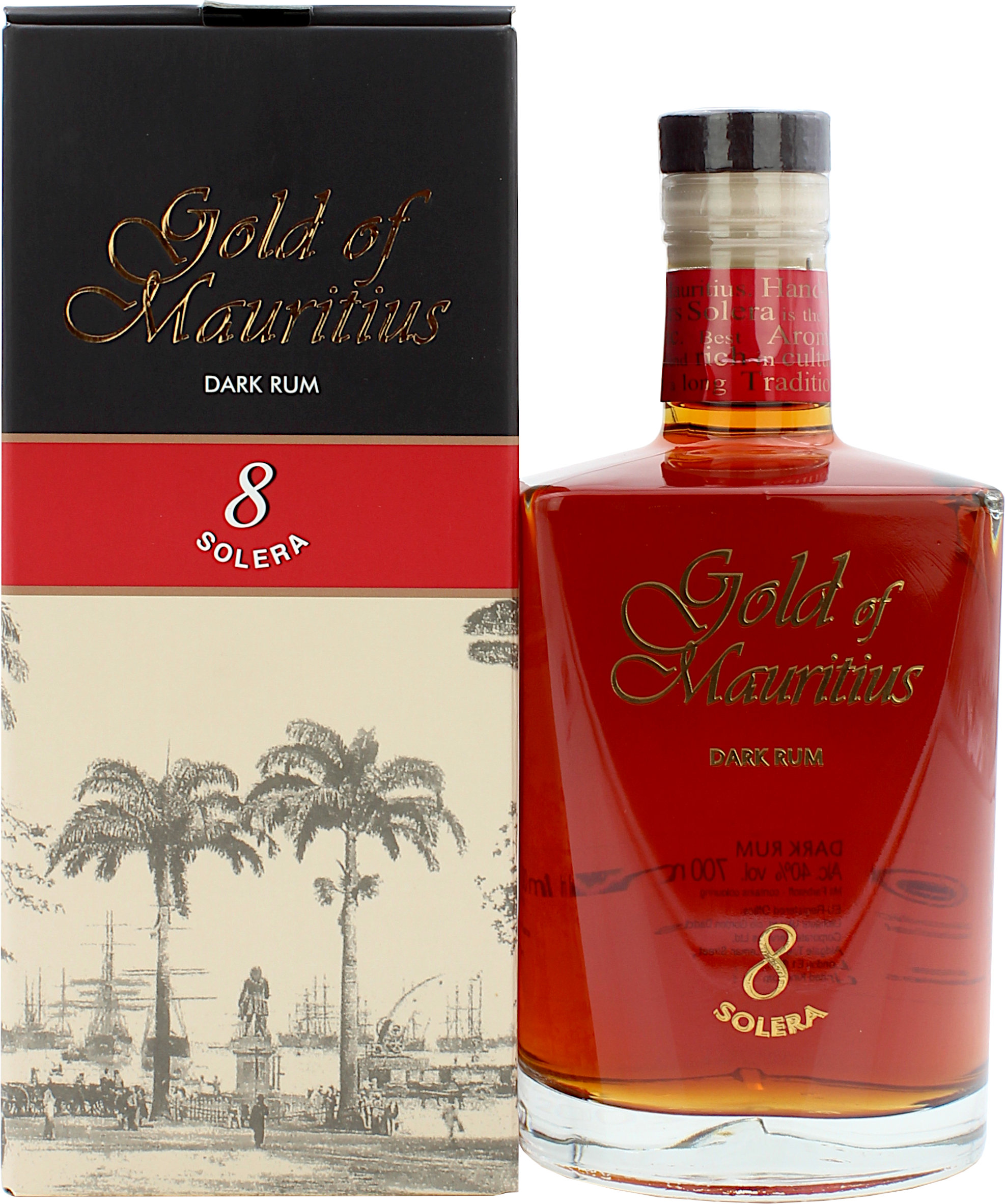 Gold of Mauritius Dark Rum 8 Jahre Solera 40.0% 0,7l