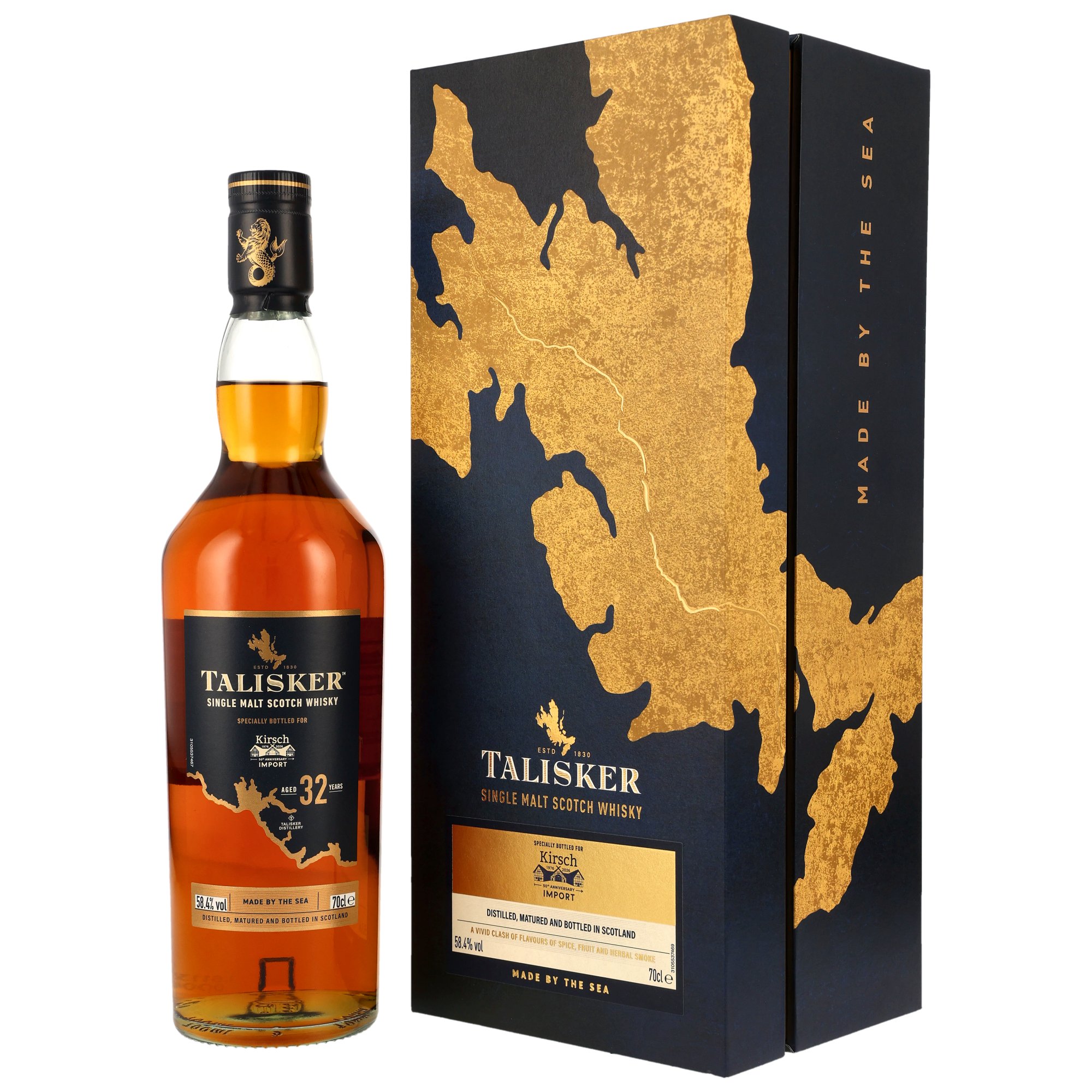 Talisker 32 Jahre 1993/2026 Charred American Oak HHD Finish 50th Anniversary Kirsch Import 58.4% 0,7l