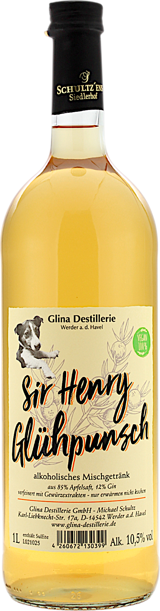 Sir Henry Glühpunsch mit Gin 10.5% 1 Liter