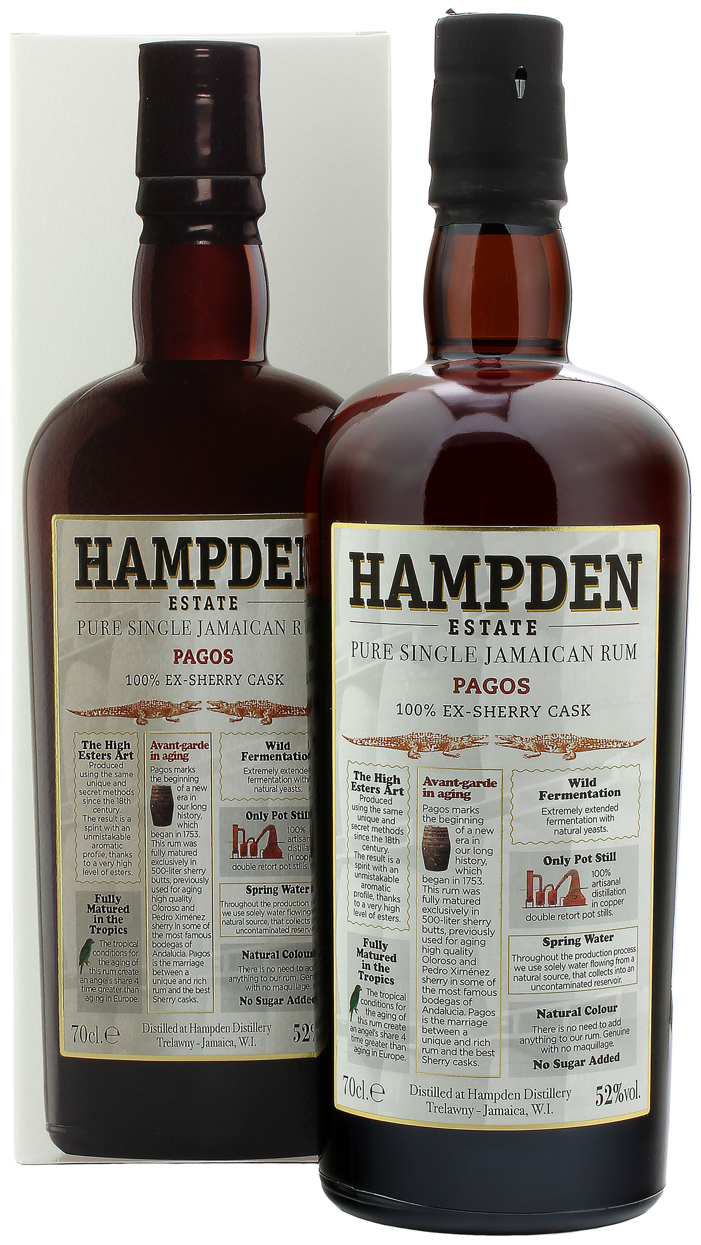 Hampden Pagos 100% Ex-Sherry Cask Single Jamaican Rum 52.0% 0,7l