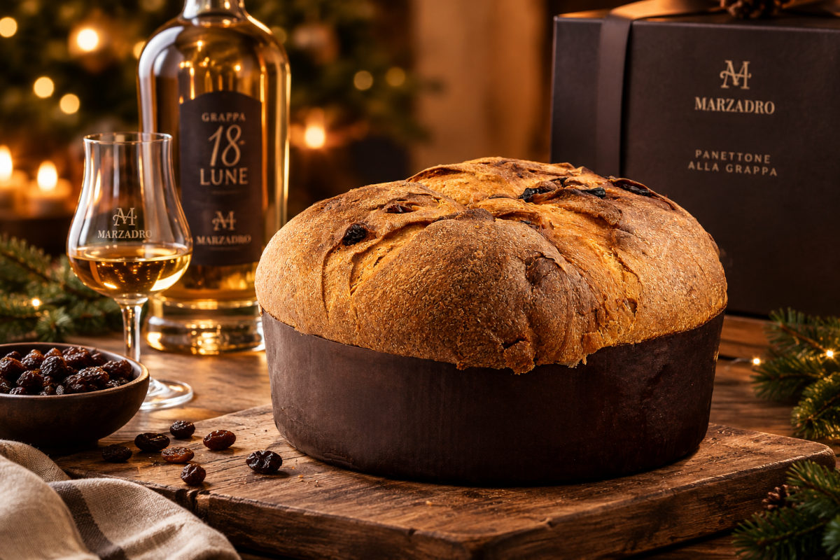 Festlicher Panettone mit Grappa Italien+