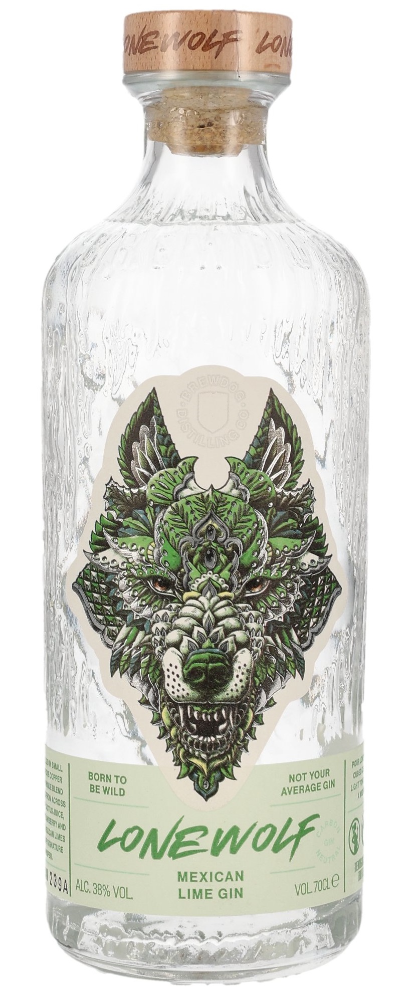 LoneWolf Mexican Lime Gin 38.0% 0,7l 