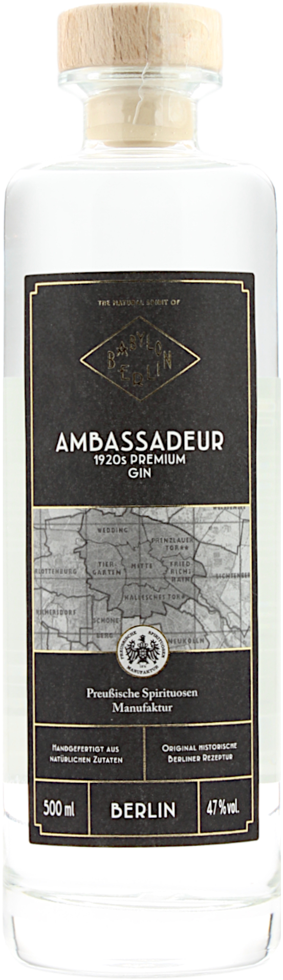 Babylon Berlin Ambassadeur 1920s Premium Gin 47.0% 0,5l
