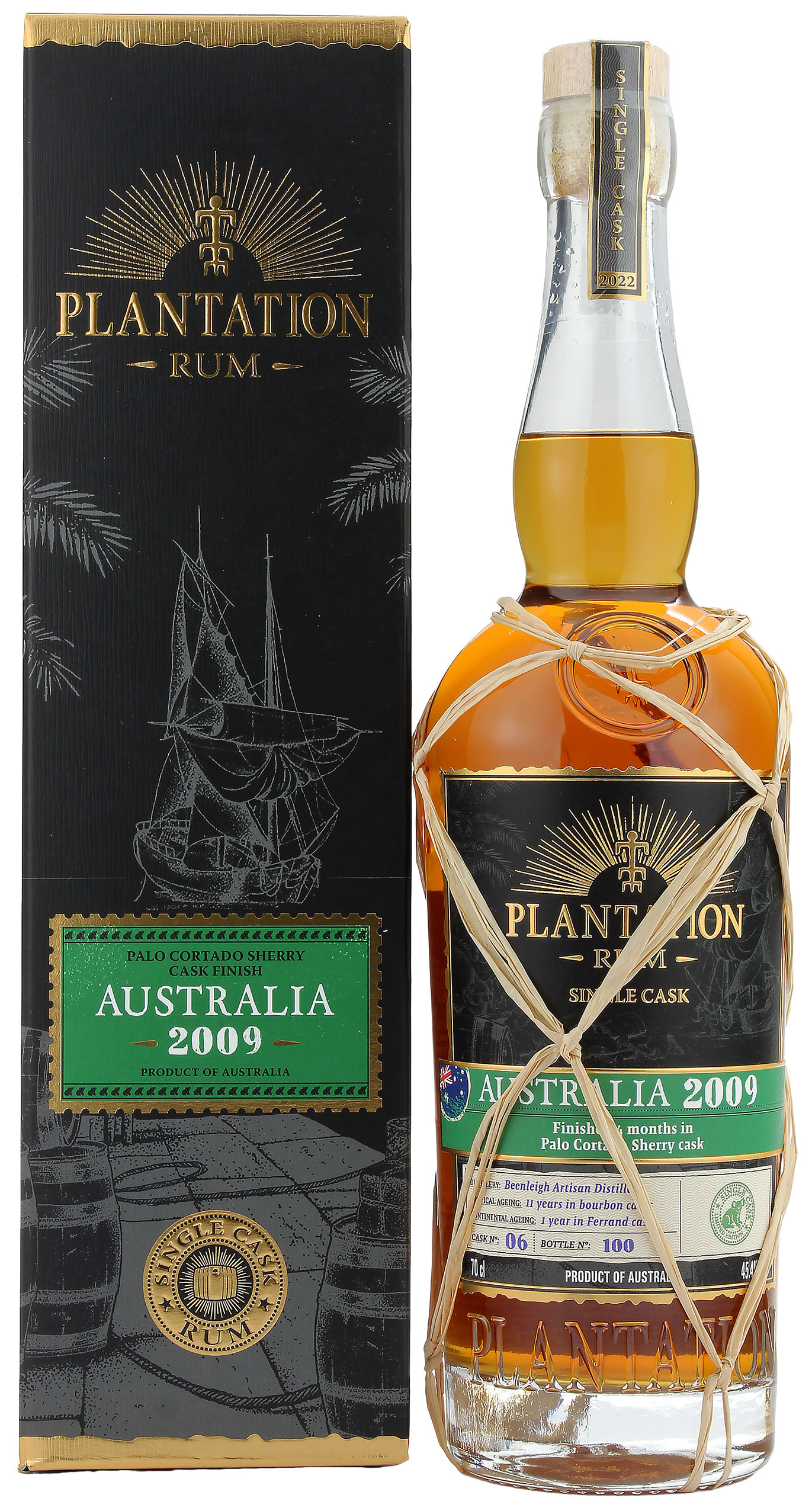 Plantation Rum Australia 13 Jahre 2009/2022 Sherry Palo Cortado Single Cask Finish 45.4% 0,7l