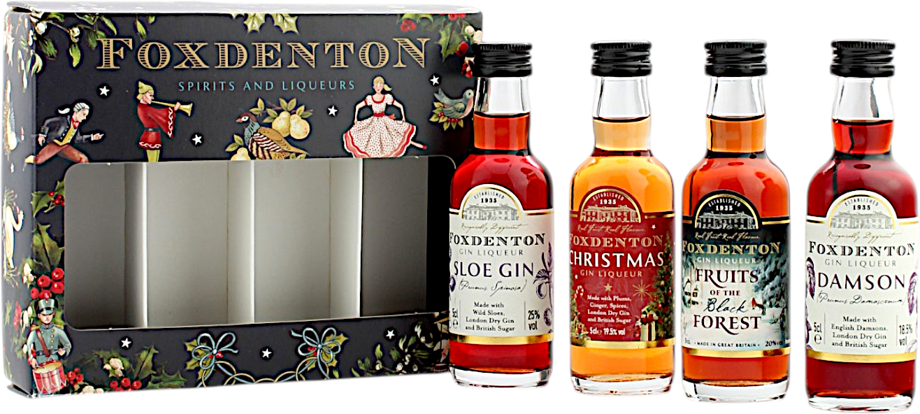 Foxdenton Christmas Set Spirits and Liquers 21.0% 4x0,05l