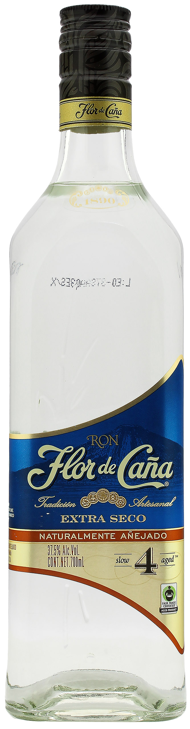 Flor de Cana 4 Jahre Extra Seco Rum 37.5% 0,7l
