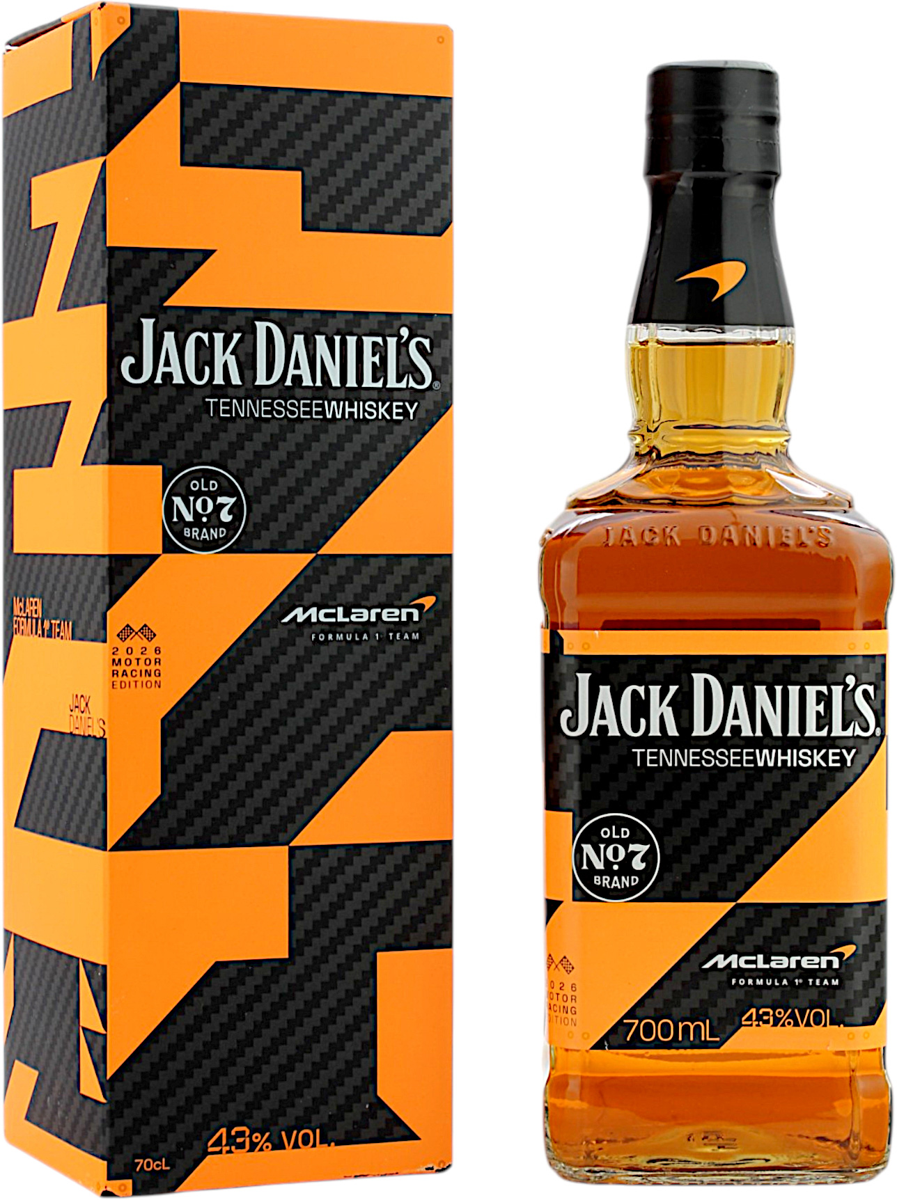 Jack Daniel's Old No. 7 McLaren Formula 1 Team Edition 2026 43.0% 0,7l
