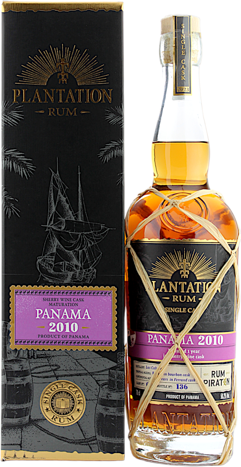 Plantation Rum Panama 12 Jahre 2010/2023 Rumpiraten Sherry Single Cask Finish 50.2% 0,7l