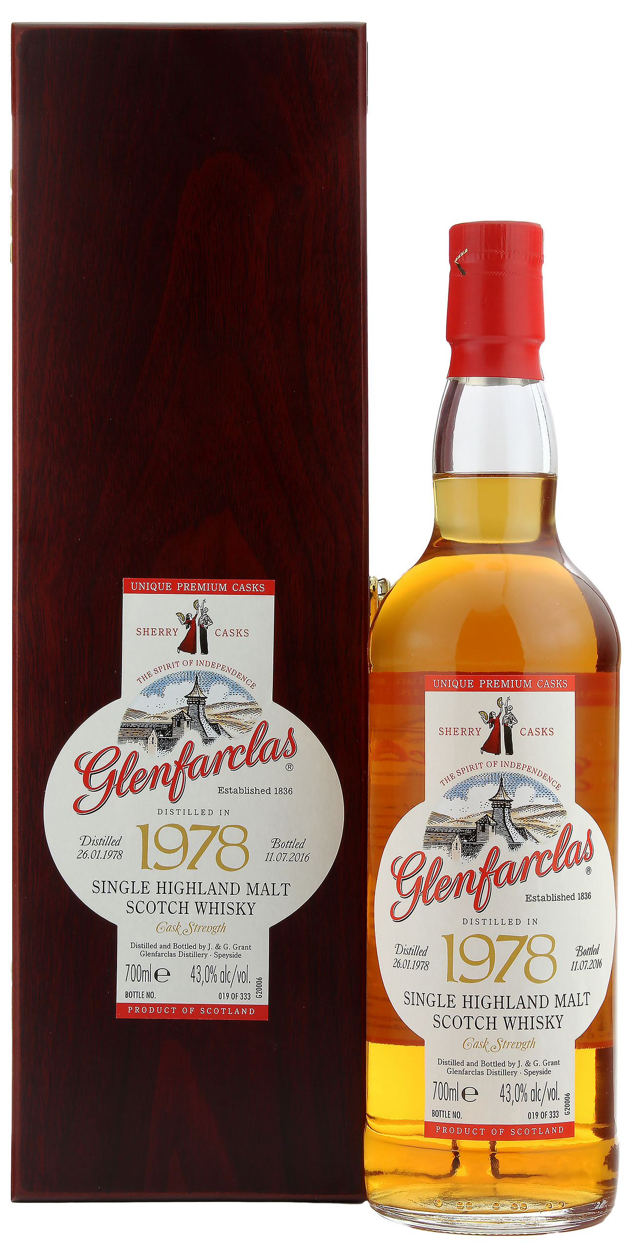 Glenfarclas 38 Jahre 1978/2016 Sherry Casks 43.0% 0,7l