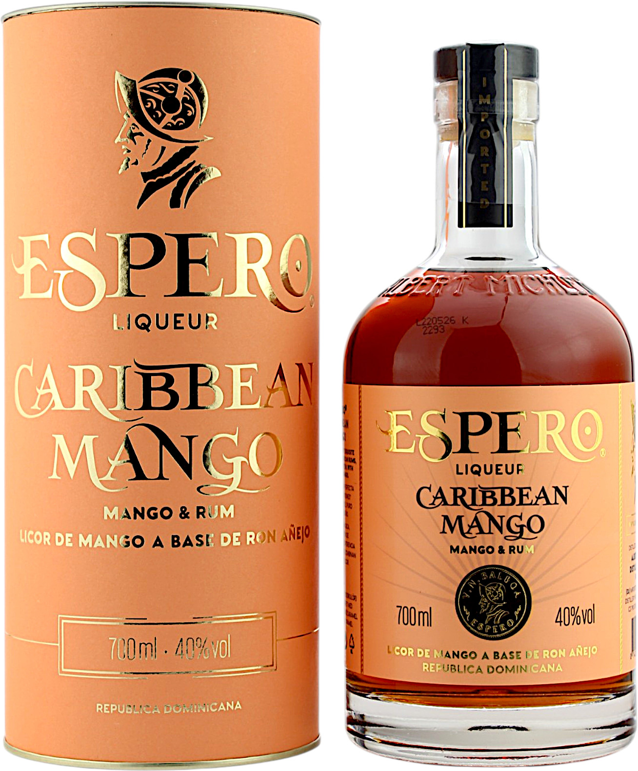 Ron Espero Caribbean Mango & Rum 40.0% 0,7l