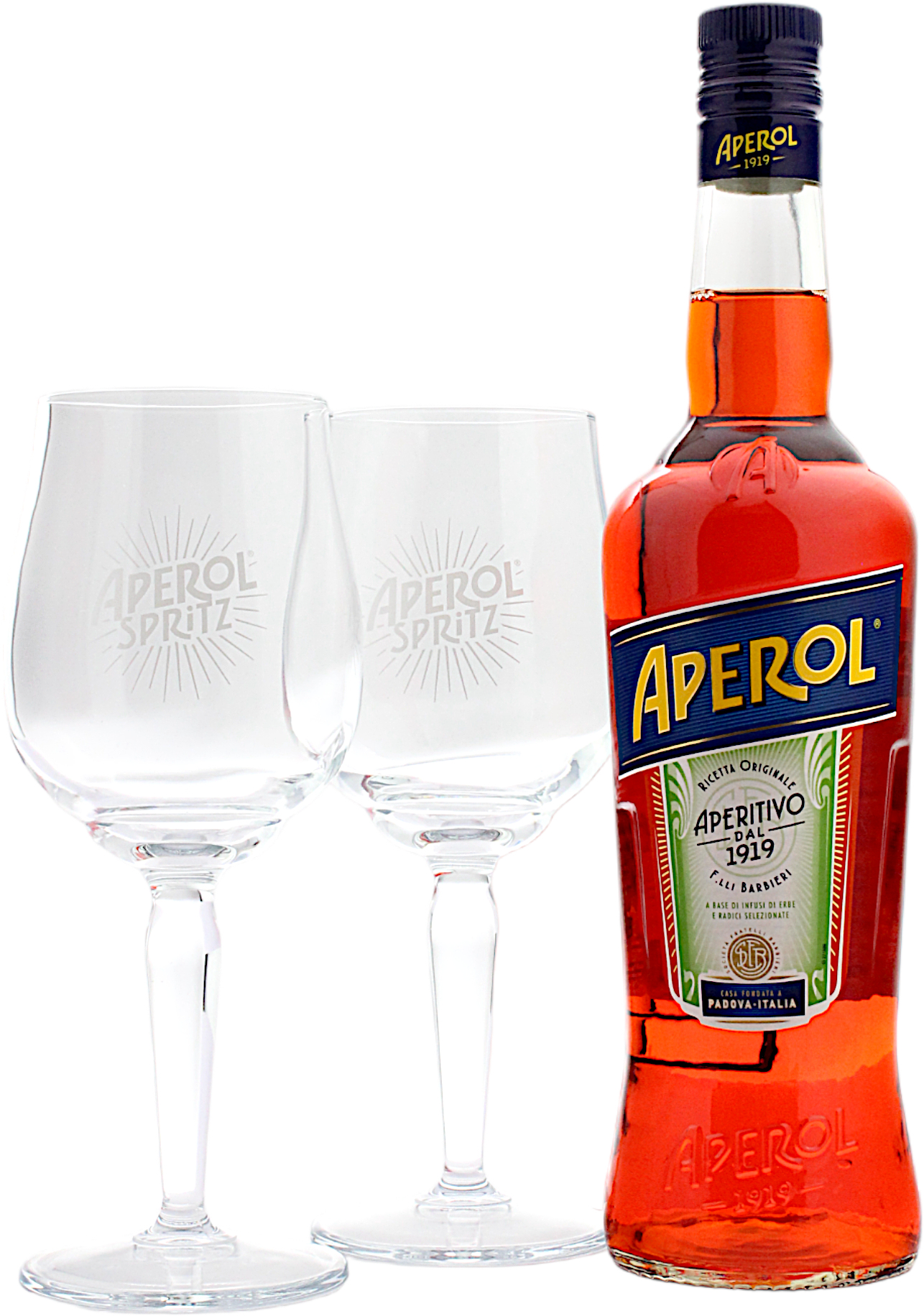 Aperol Aperitivo Geschenkset mit 2 Gläser 11.0% 0,7l