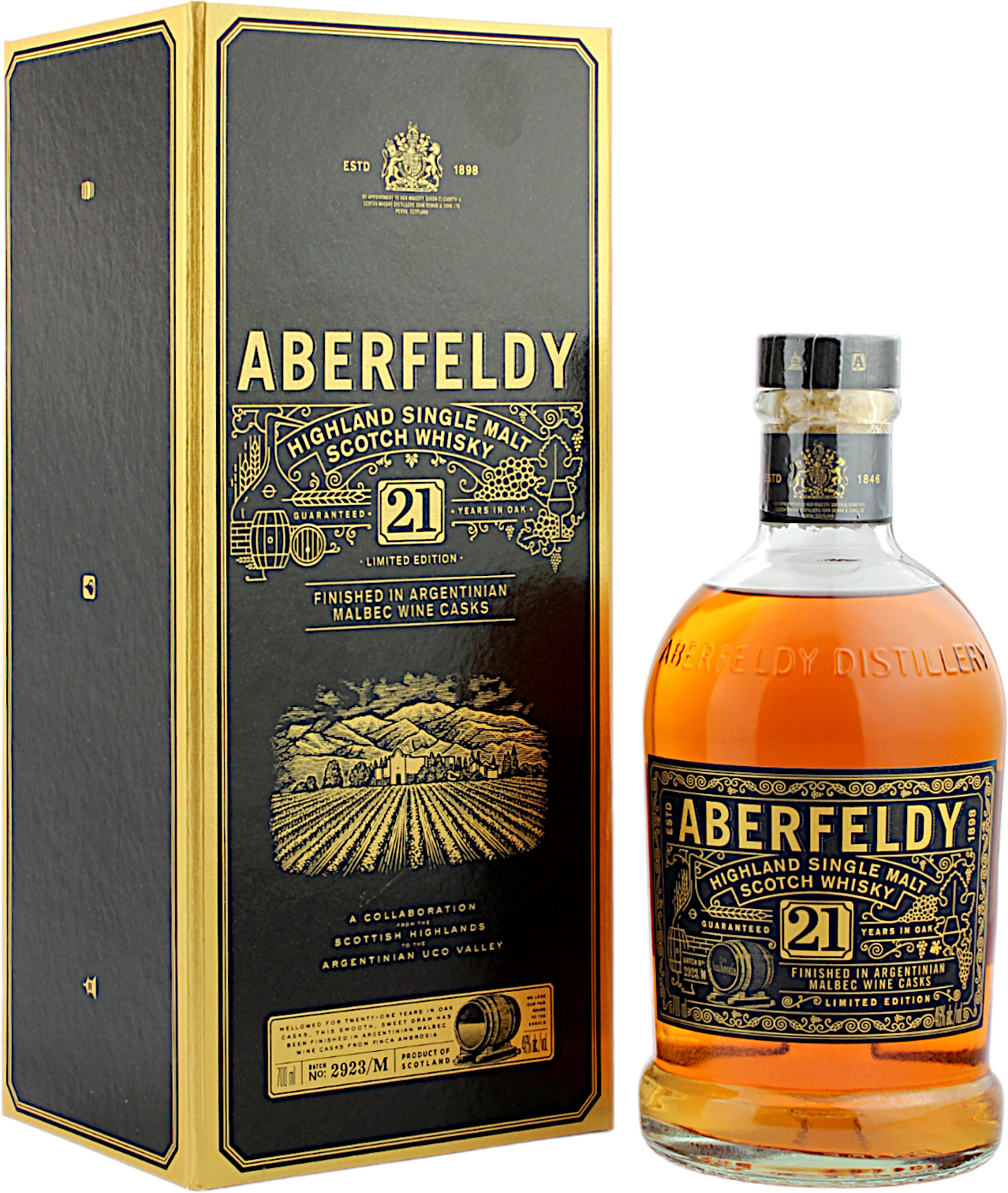 Aberfeldy 21 Jahre Malbec Cask Finish 46.0% 0,7l
