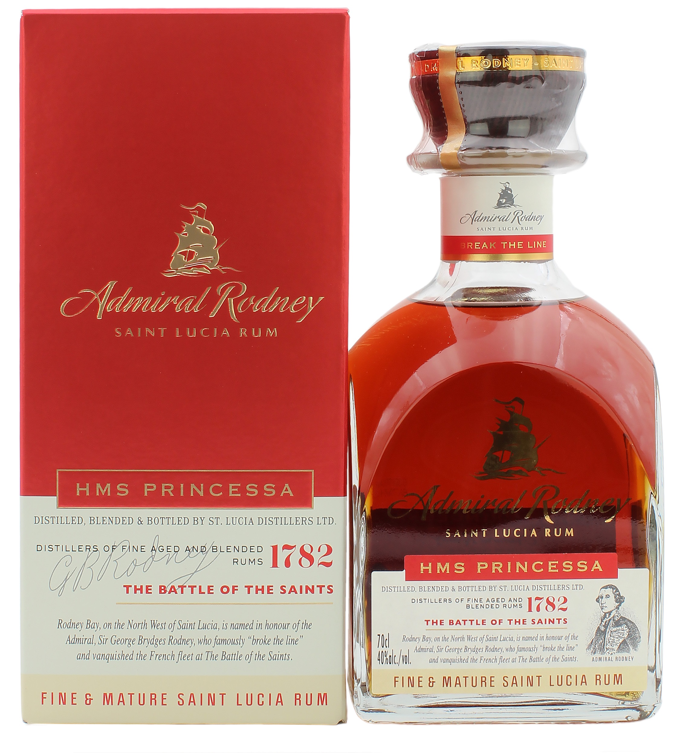 Admiral Rodney Rum HMS Princessa 40.0% 0,7l