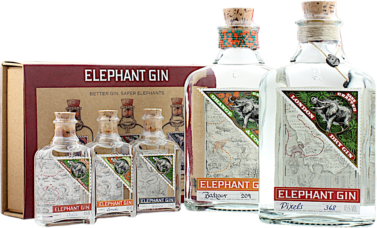 Elephant Gin Geschenkset 43.1% 1,15l