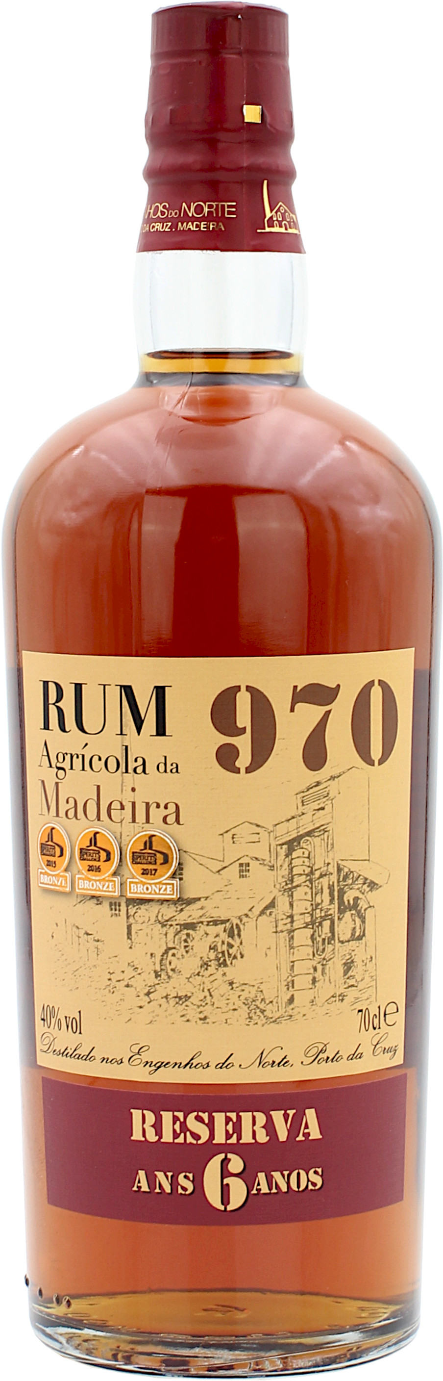Rum 970 Agricola da Madeira Reserva Ans 6 Anos 40.0% 0,7l
