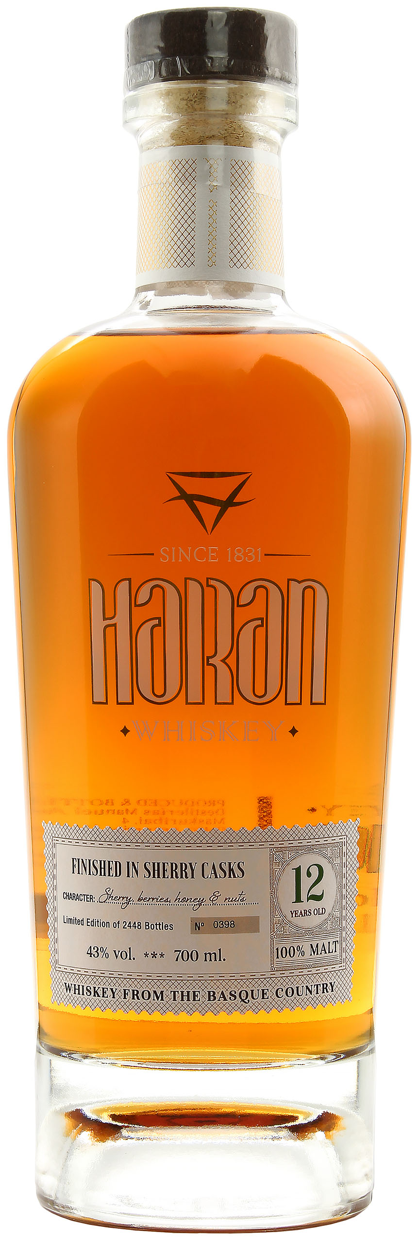 Haran 12 Jahre Sherry Cask Finish Spanish Single Malt 43.0% 0,7l