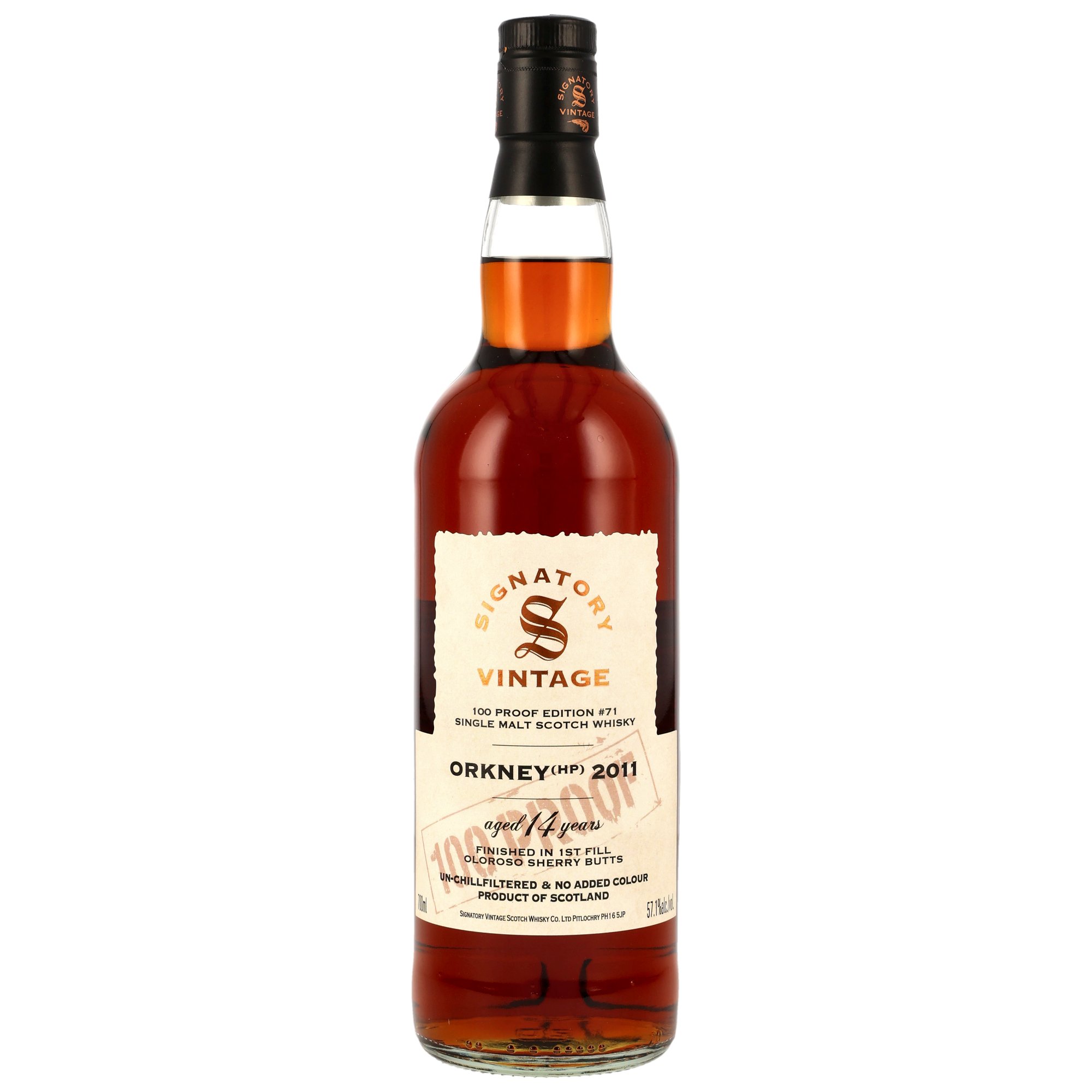 Orkney 14 Jahre 2011/2026 Signatory 100 PROOF Edition #71 57,1% 0,7l
