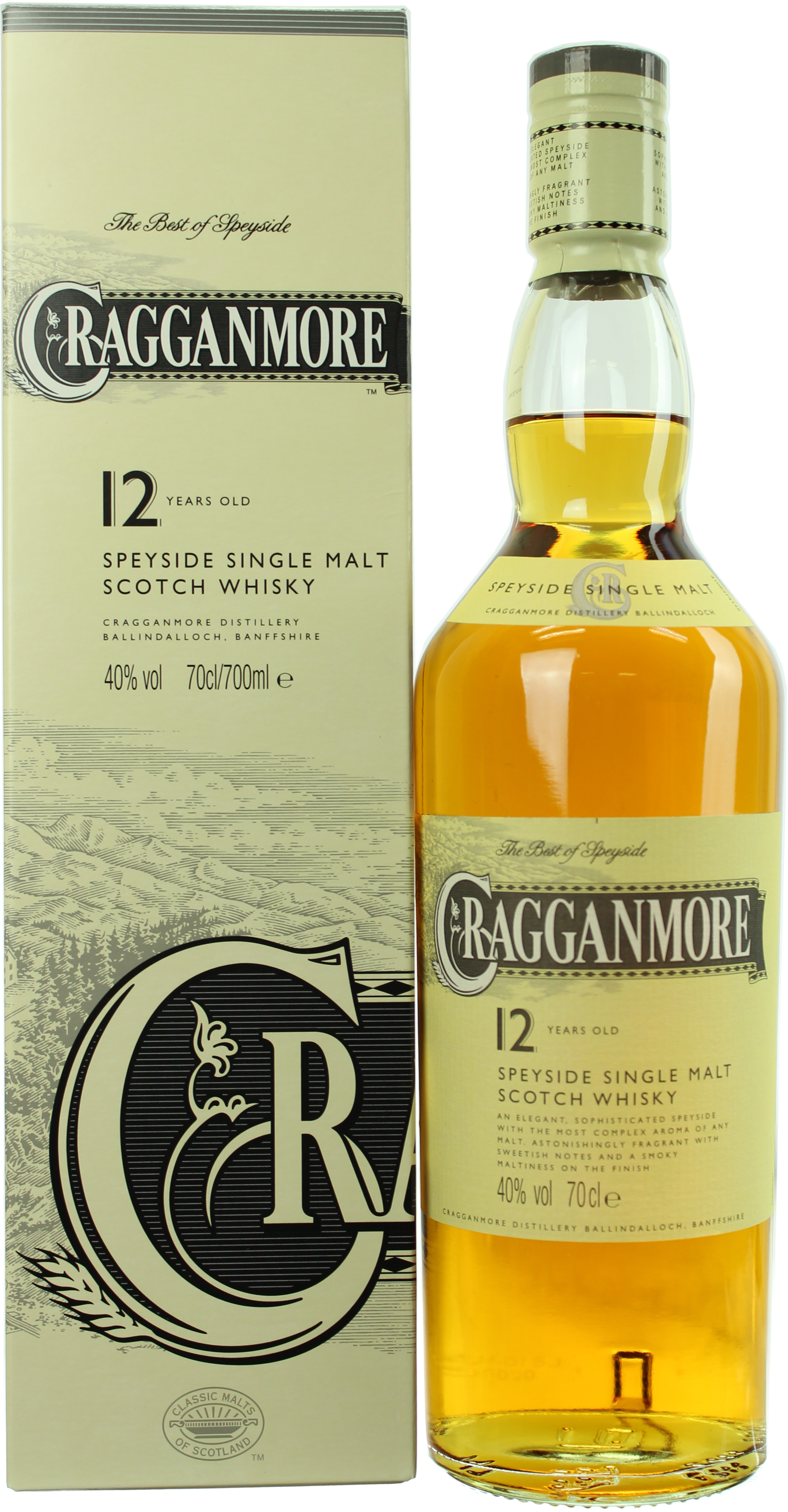 Cragganmore 12 Jahre 40.0% 0,7l