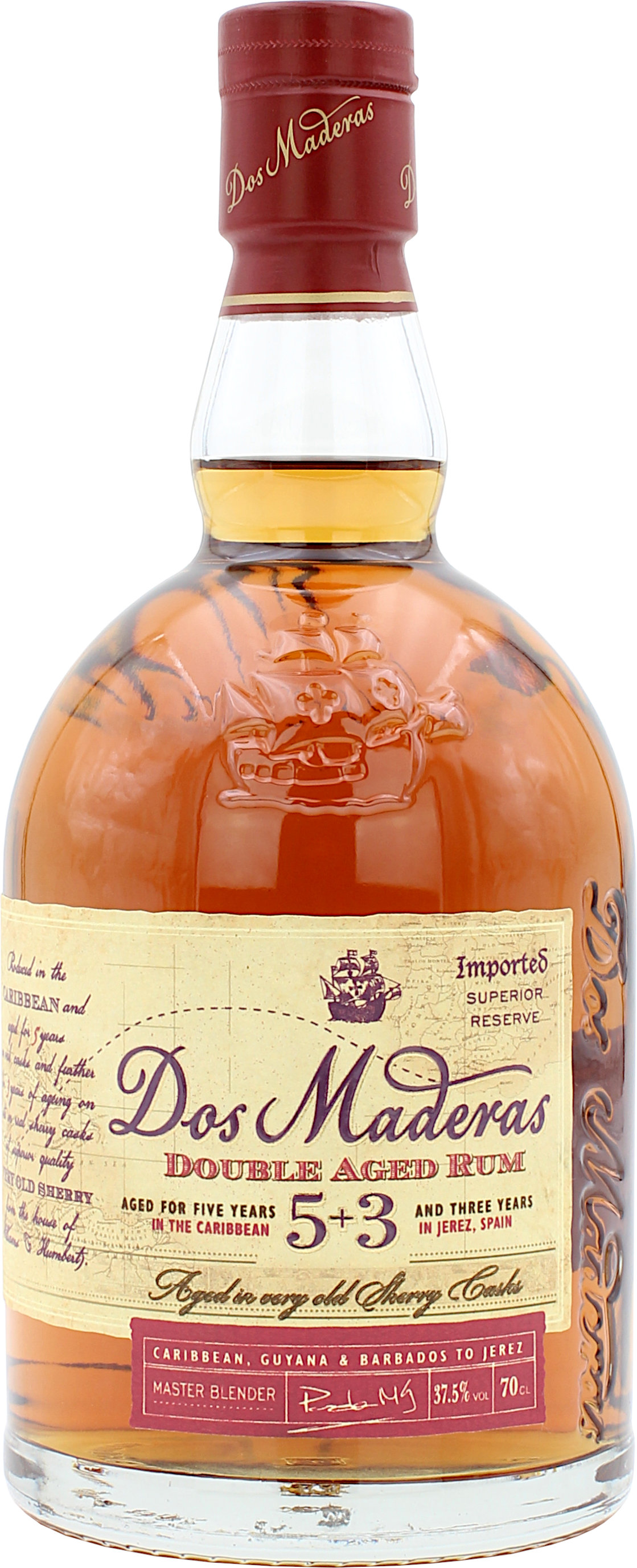 Dos Maderas Double Aged Rum 5+3 37.5% 0,7l