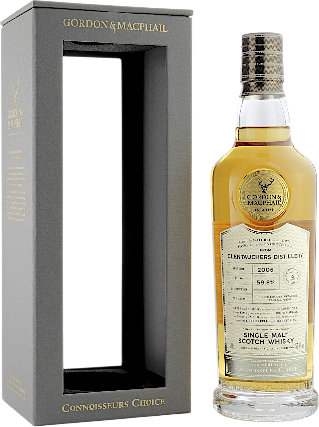 Glentauchers 15 Jahre 2006/2021 G&M Connoisseurs Choice Cask Strength 59.8% 0,7l