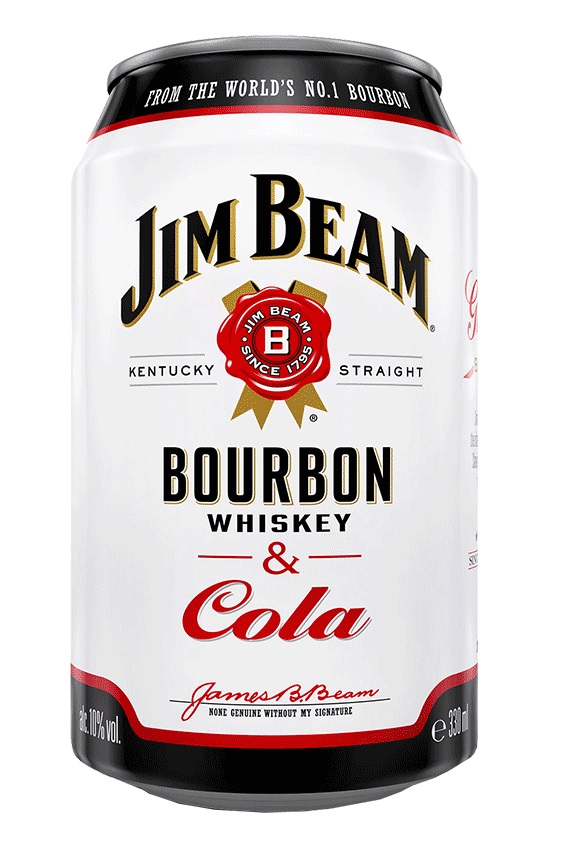Jim Beam Kentucky Straight Bourbon & Cola Dose (Einweg) 10.0% 0,33l