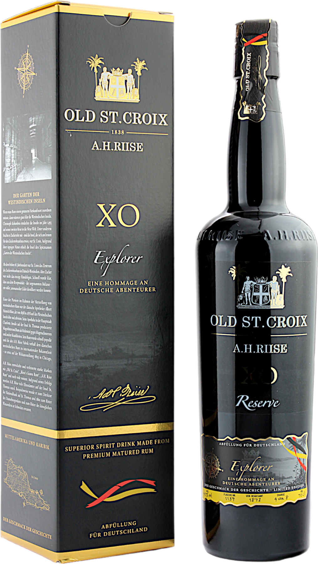 A.H. Riise XO Explorer Limited Germany Edition 40.0% 0,7l