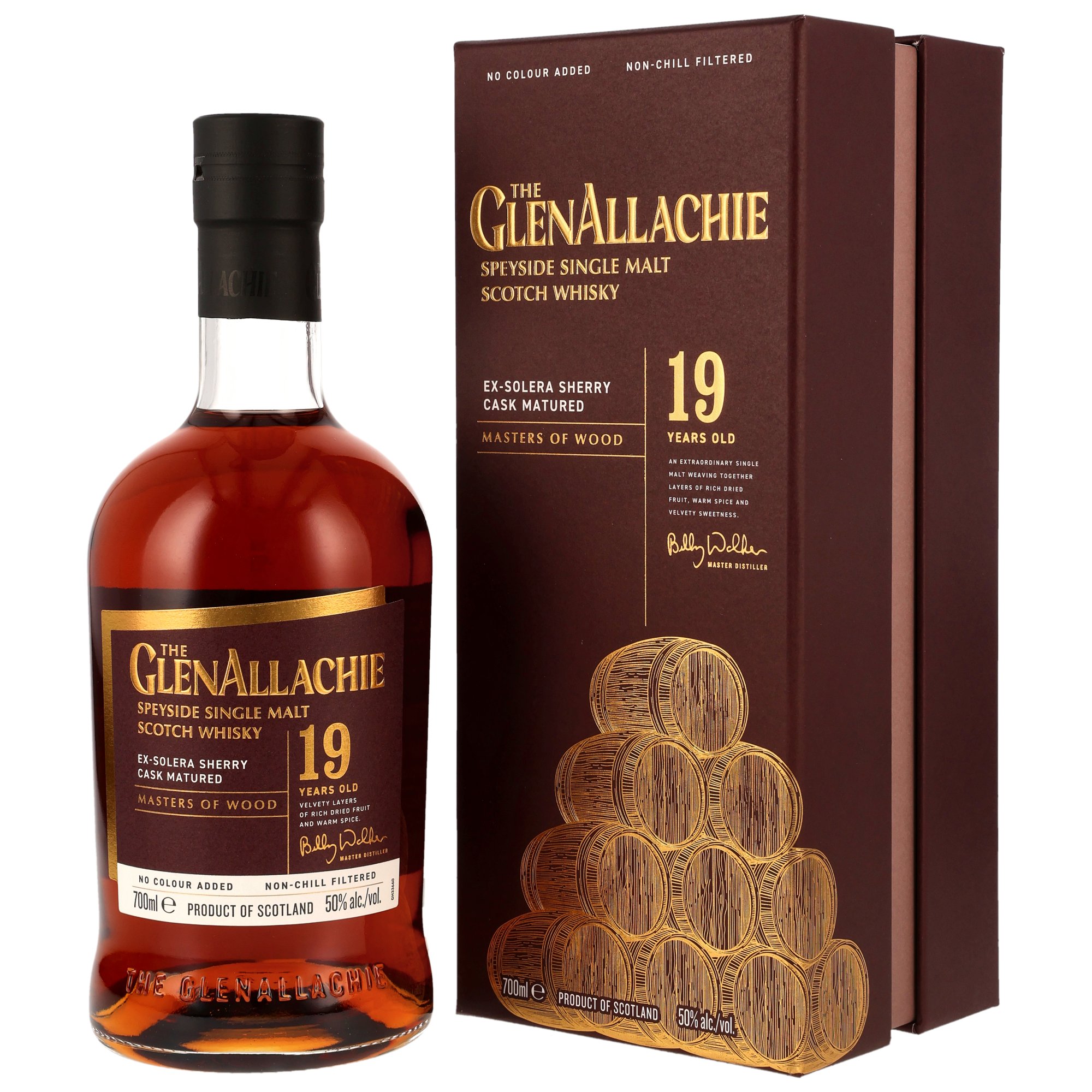 Glenallachie 19 Jahre Ex-Solera Sherry Cask Masters of Wood 50.0% 0,7l