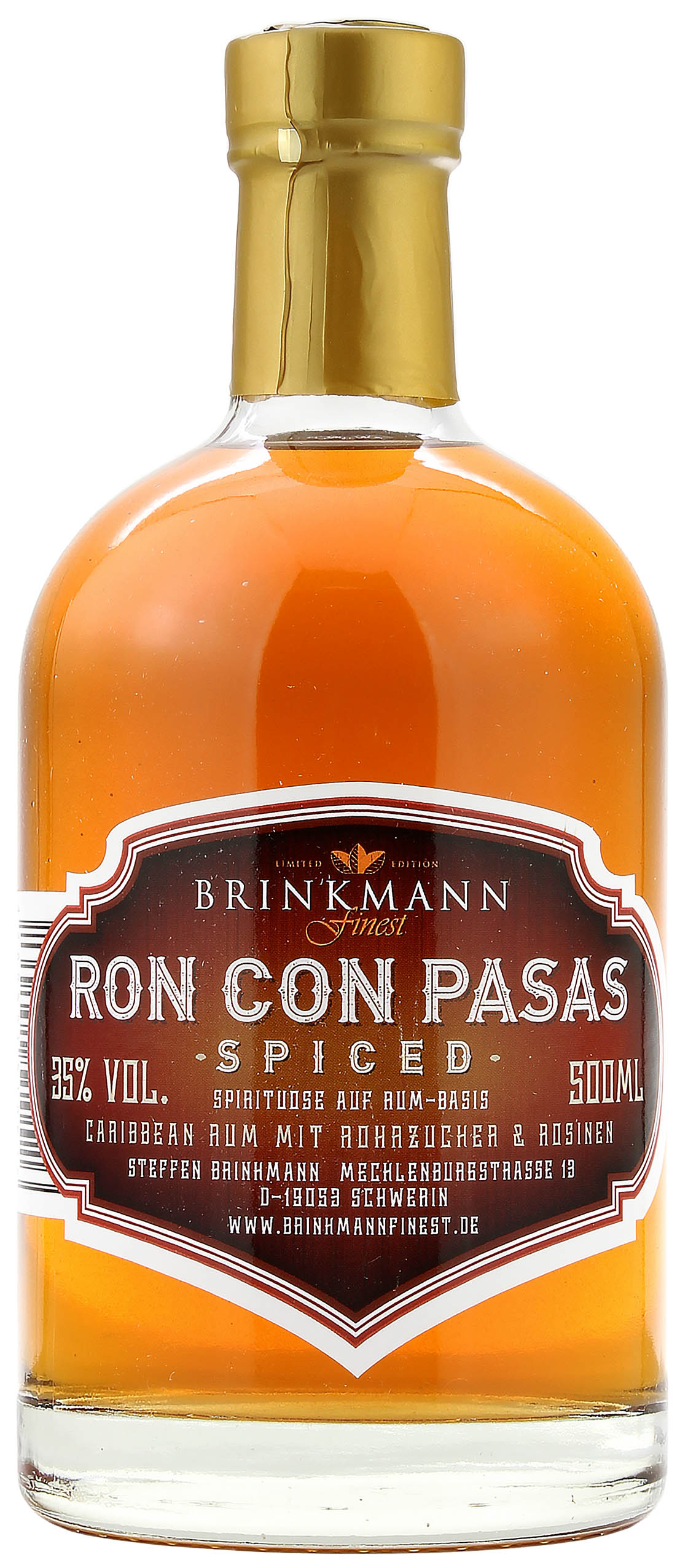 Ron con Pasas Brinkmann Finest 35.0% 0,5l