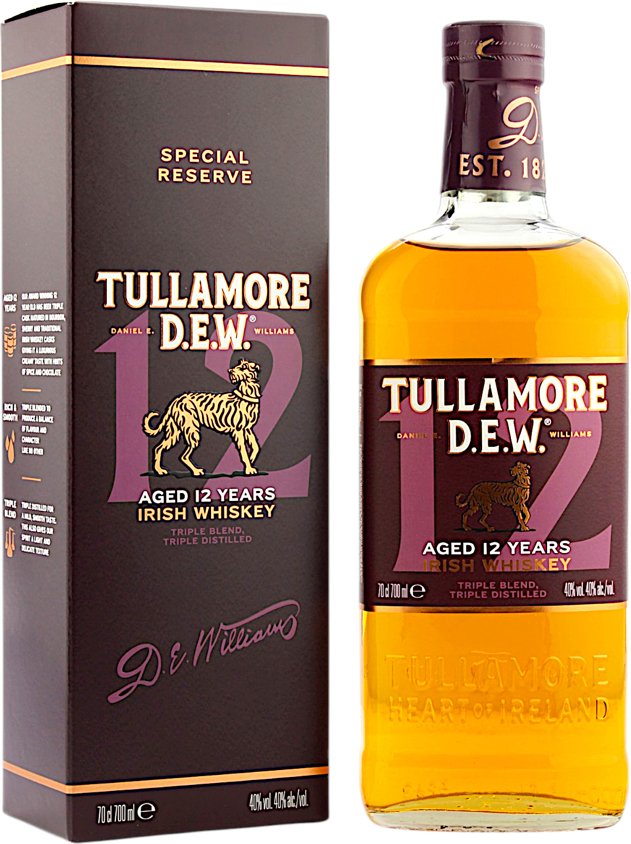 Ohne Umverpackung Tullamore Dew Special Reserve 12 Jahre 40.0% 0,7l