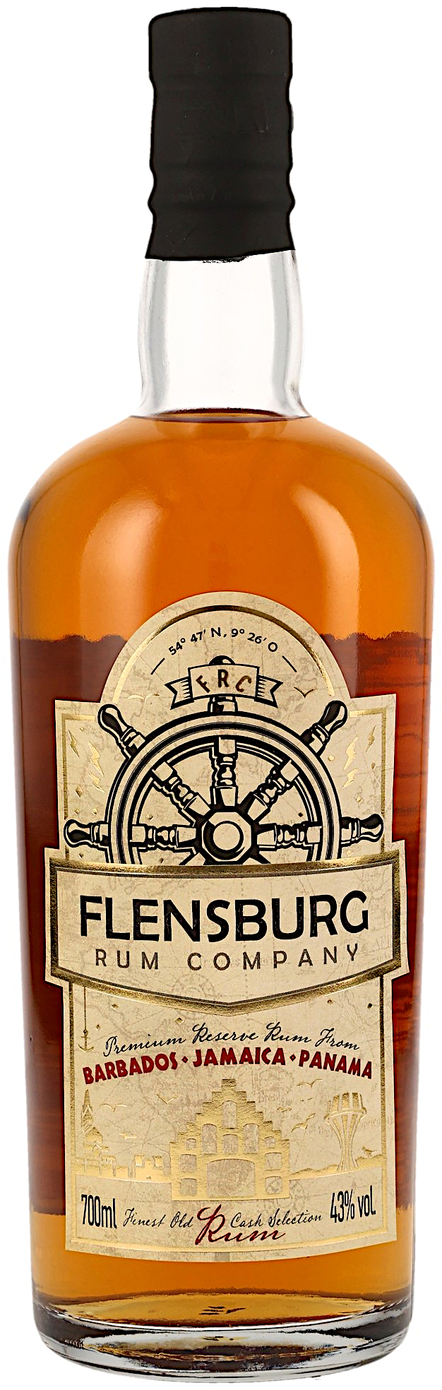 Barbados & Jamaica & Panama Flensburg Rum Company 43.0% 0,7l Barbados & Jamaica & Panama Flensburg Rum Company 43.0% 0,7l