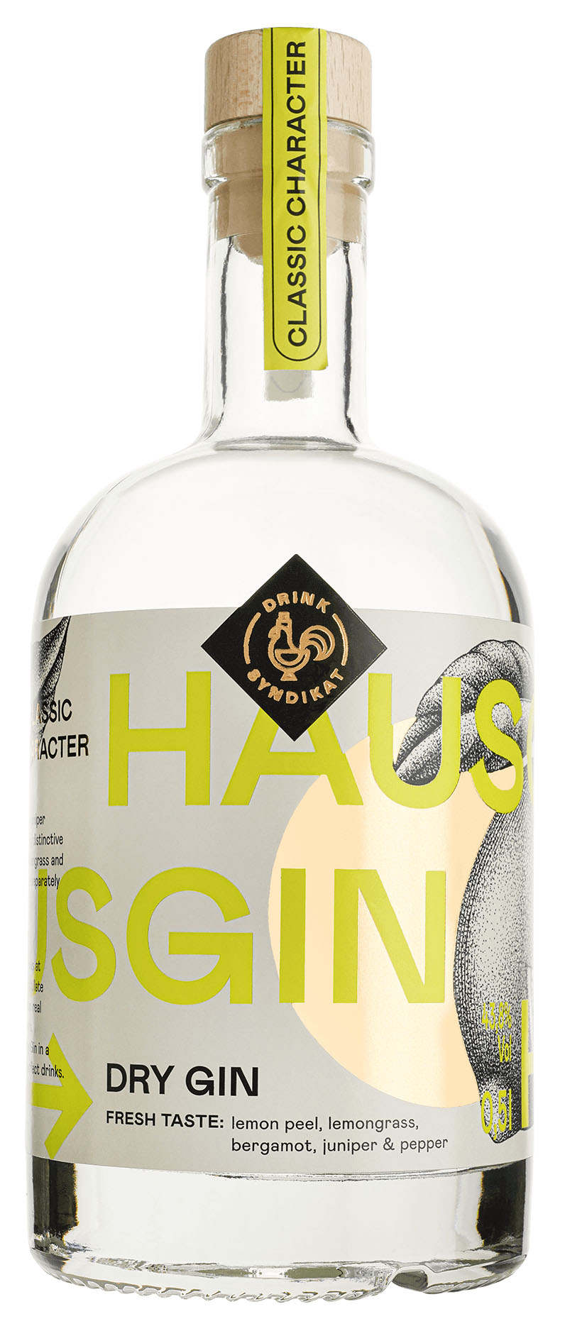 Hausgin Dry Gin by Drink Syndikat 43.8% 0,5l