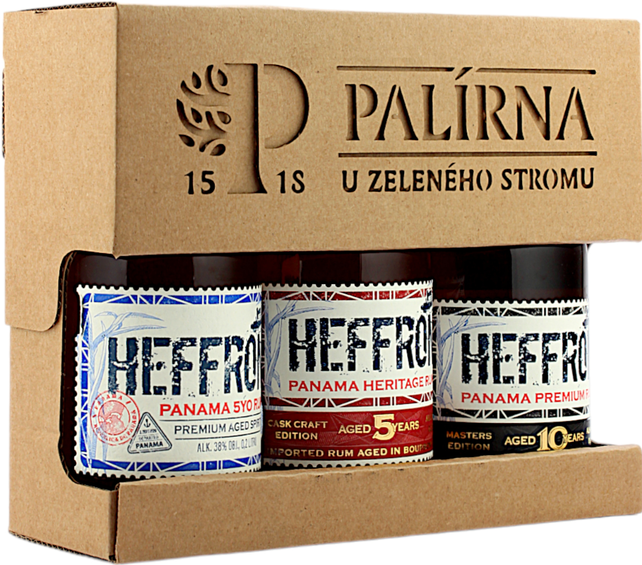Heffron Panama Rum Tasting Set 38.7% 3x0,2l