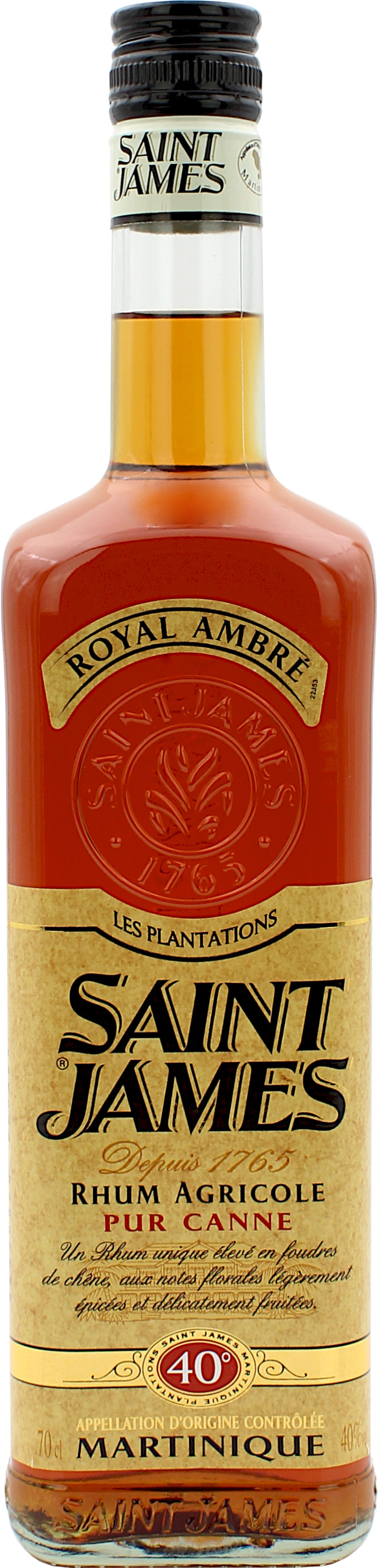 Rhum ambré Saint James Royal 1 Litre