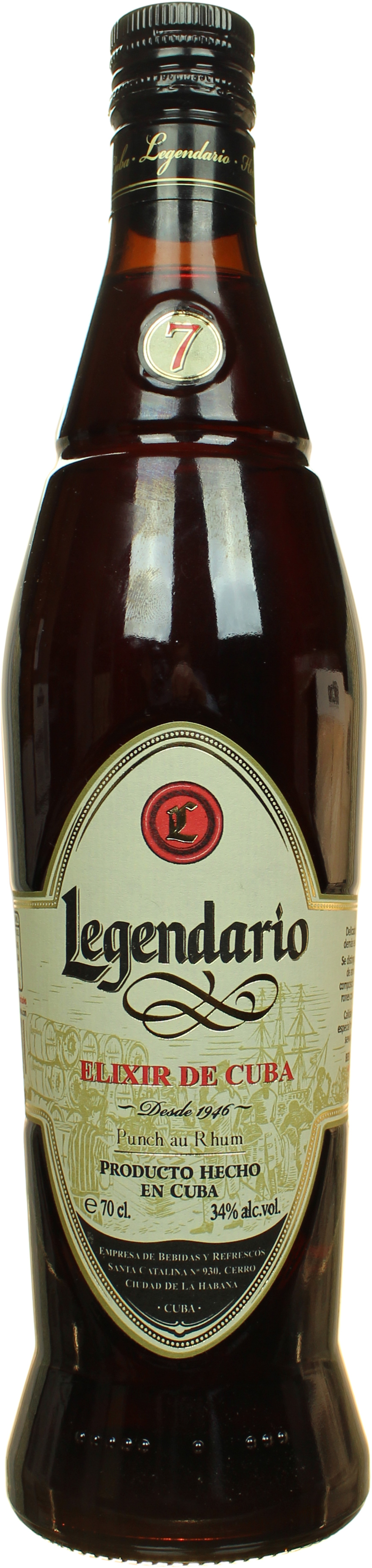 Legendario Elixir de Cuba 34% 0,7l
