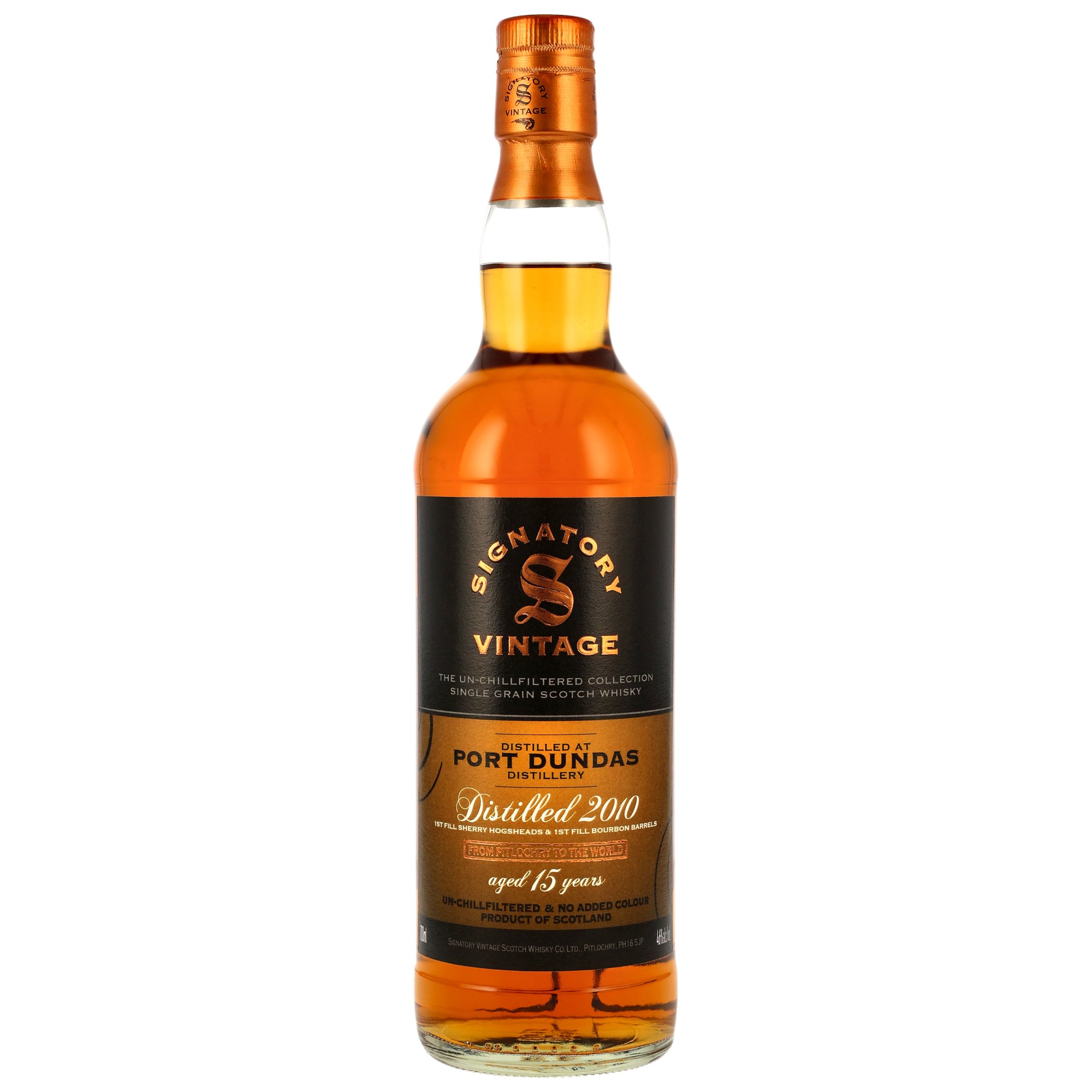Port Dundas 15 Jahre 2010/2026 Signatory Un-Chillfiltered 46.0% 0,7l