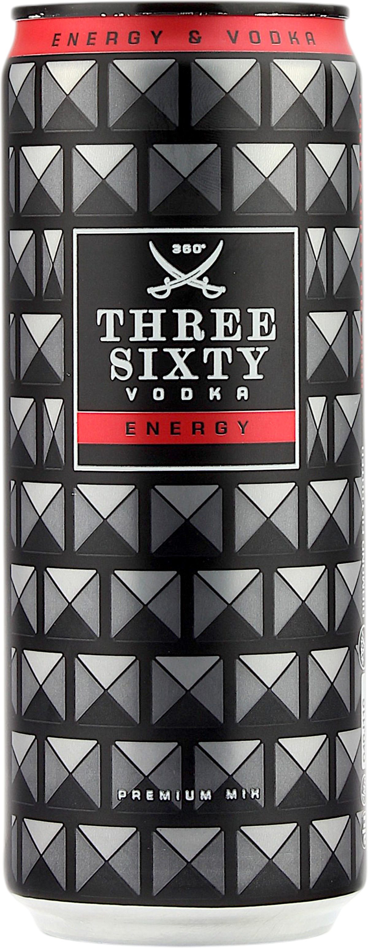 Three Sixty Vodka Energie Dose 10.0% 0,33l